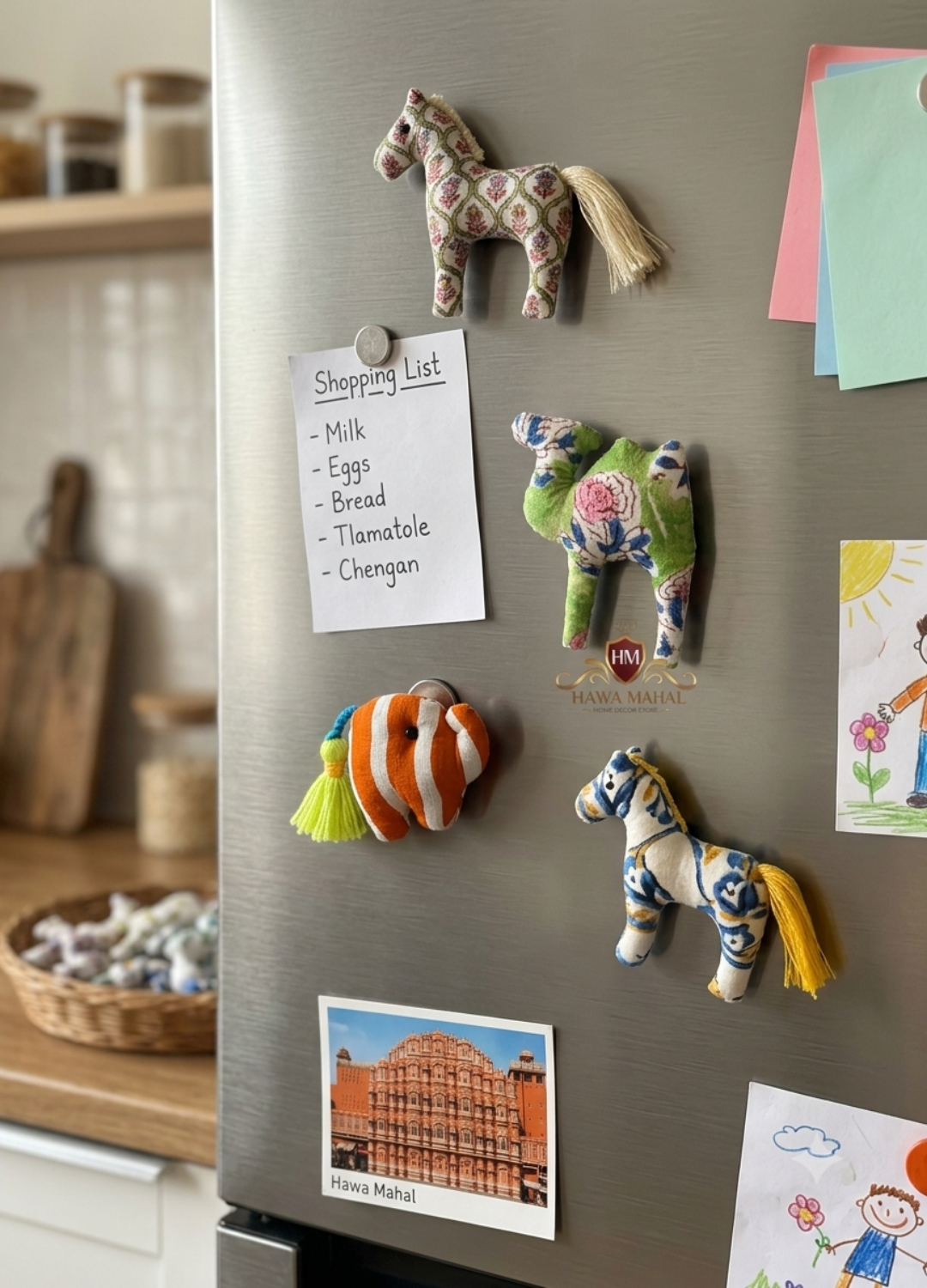 FABRIC FRIDGE MAGNETS