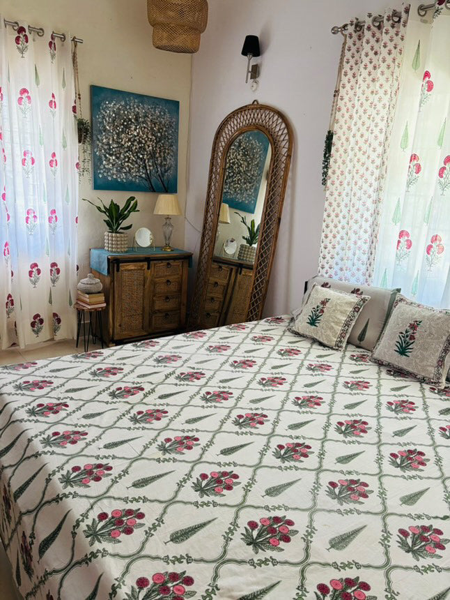 Lal Bagh Collection -Block Print Curtains