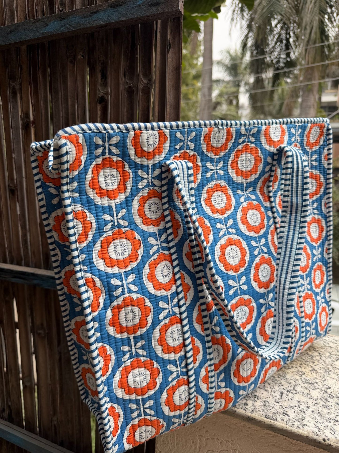 Hand Block Printed Big Tote Bag