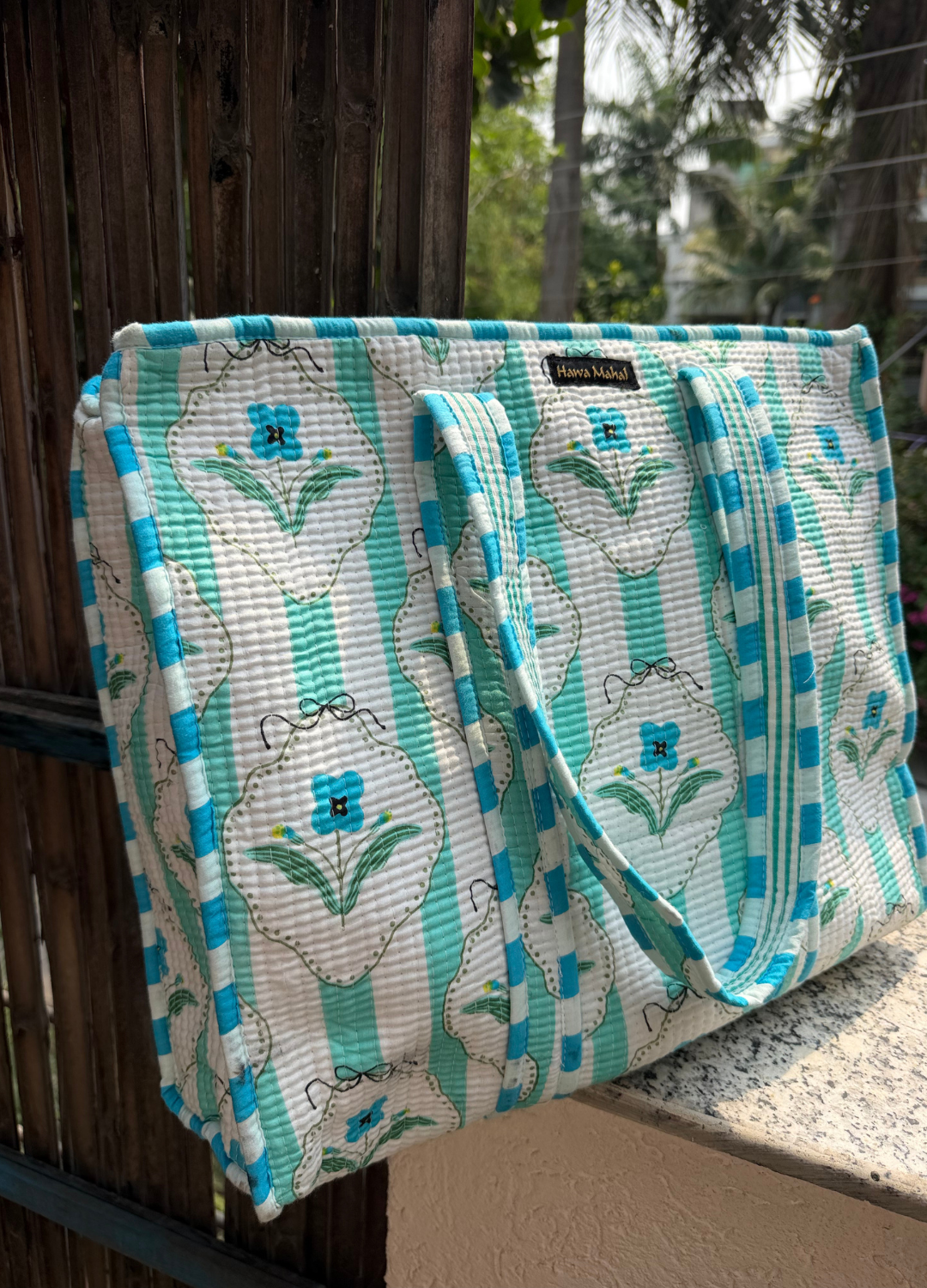 Hand Block Printed Big Tote Bag