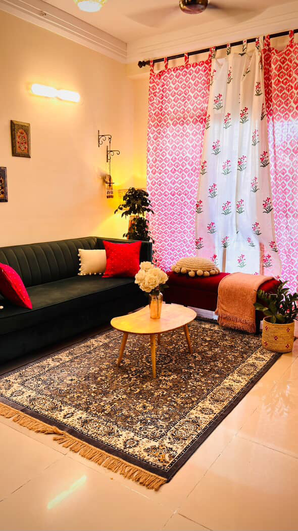 Gul Collection Hand Block Print Curtains