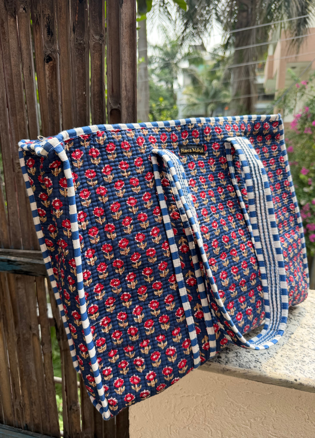 Hand Block Printed Big Tote Bag
