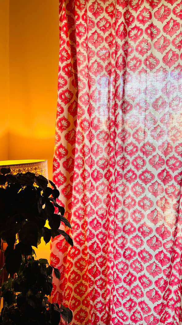 Gul Collection Hand Block Print Curtains
