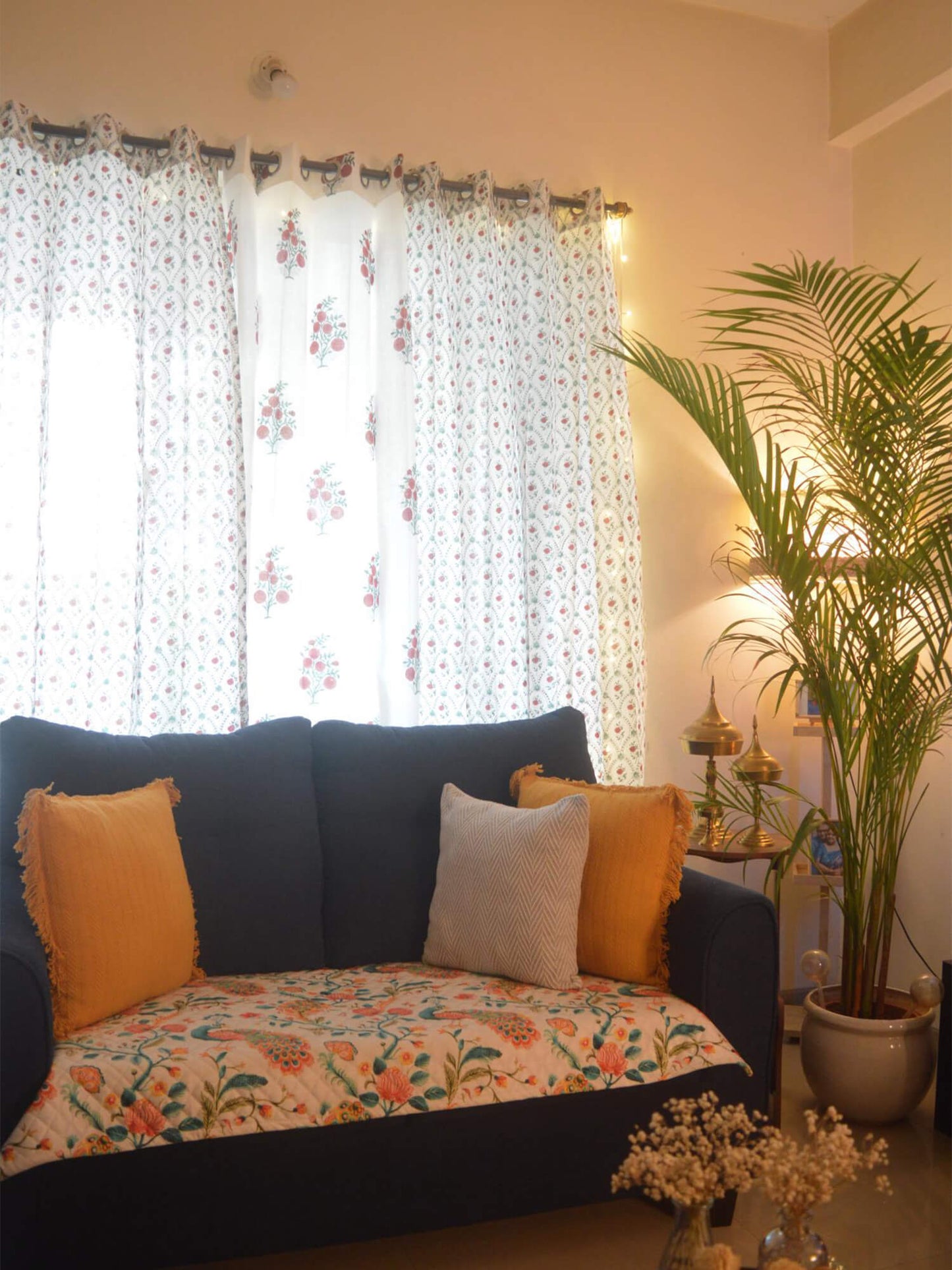 Anar Bagh Collection Block Print Curtains