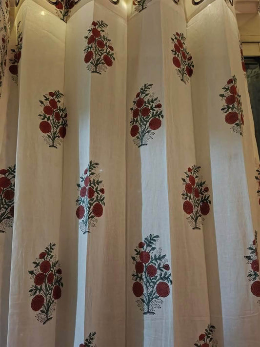 Anar Bagh Collection Block Print Curtains