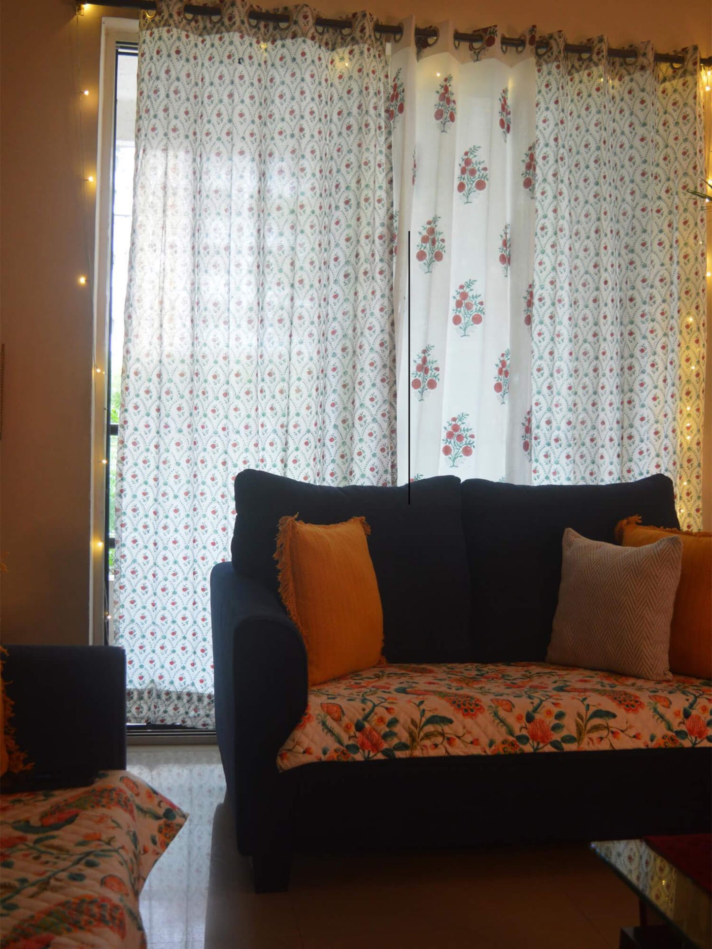 Anar Bagh Collection Block Print Curtains