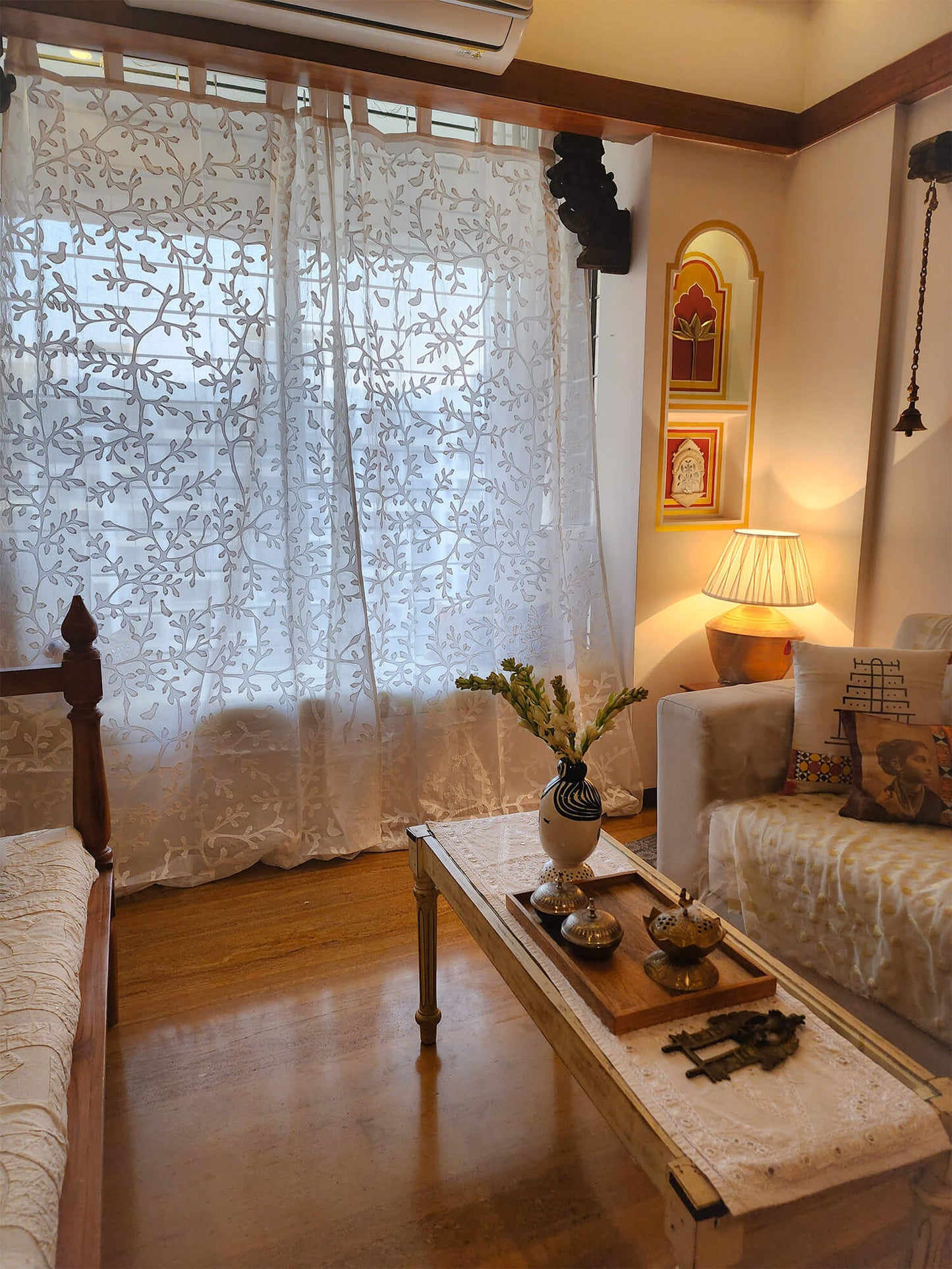 Bird Appliqué Curtain