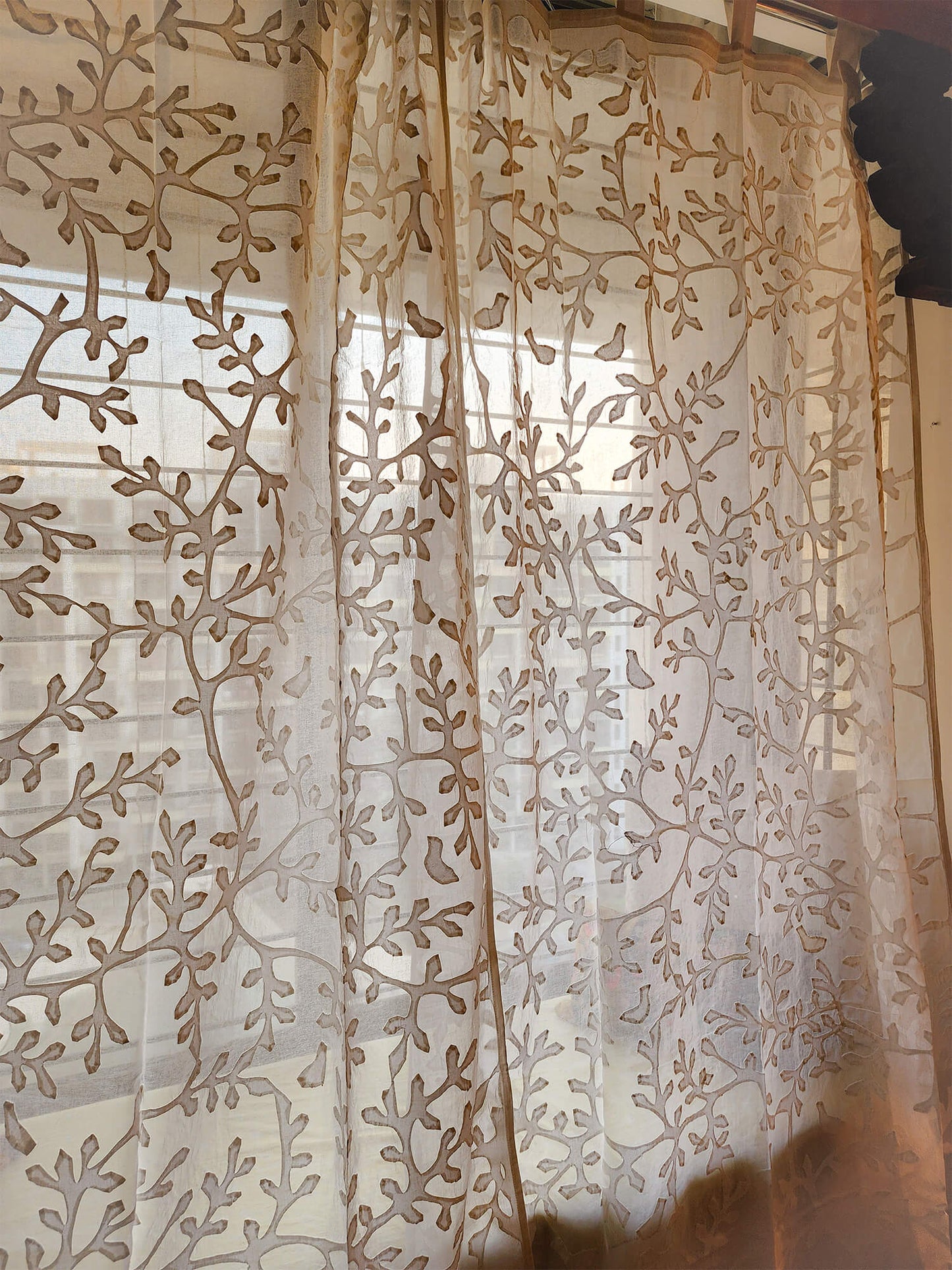 Bird Appliqué Curtain