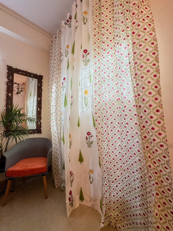 Sultan Bagh Collection- Block Print Curtains
