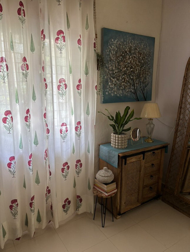 Lal Bagh Collection -Block Print Curtains