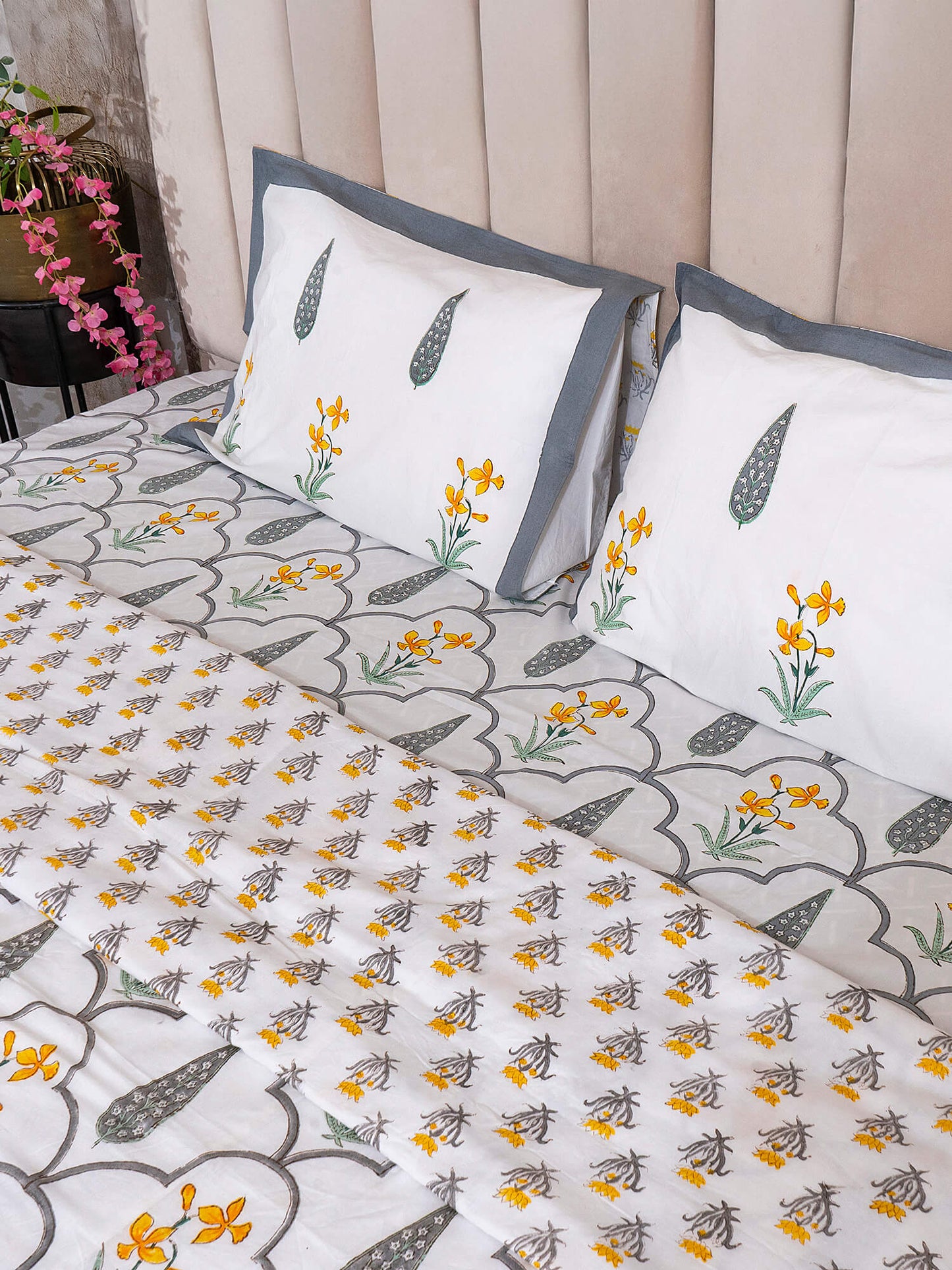 Meera Bagh Collection - Matching Dohar & Bedsheet Set