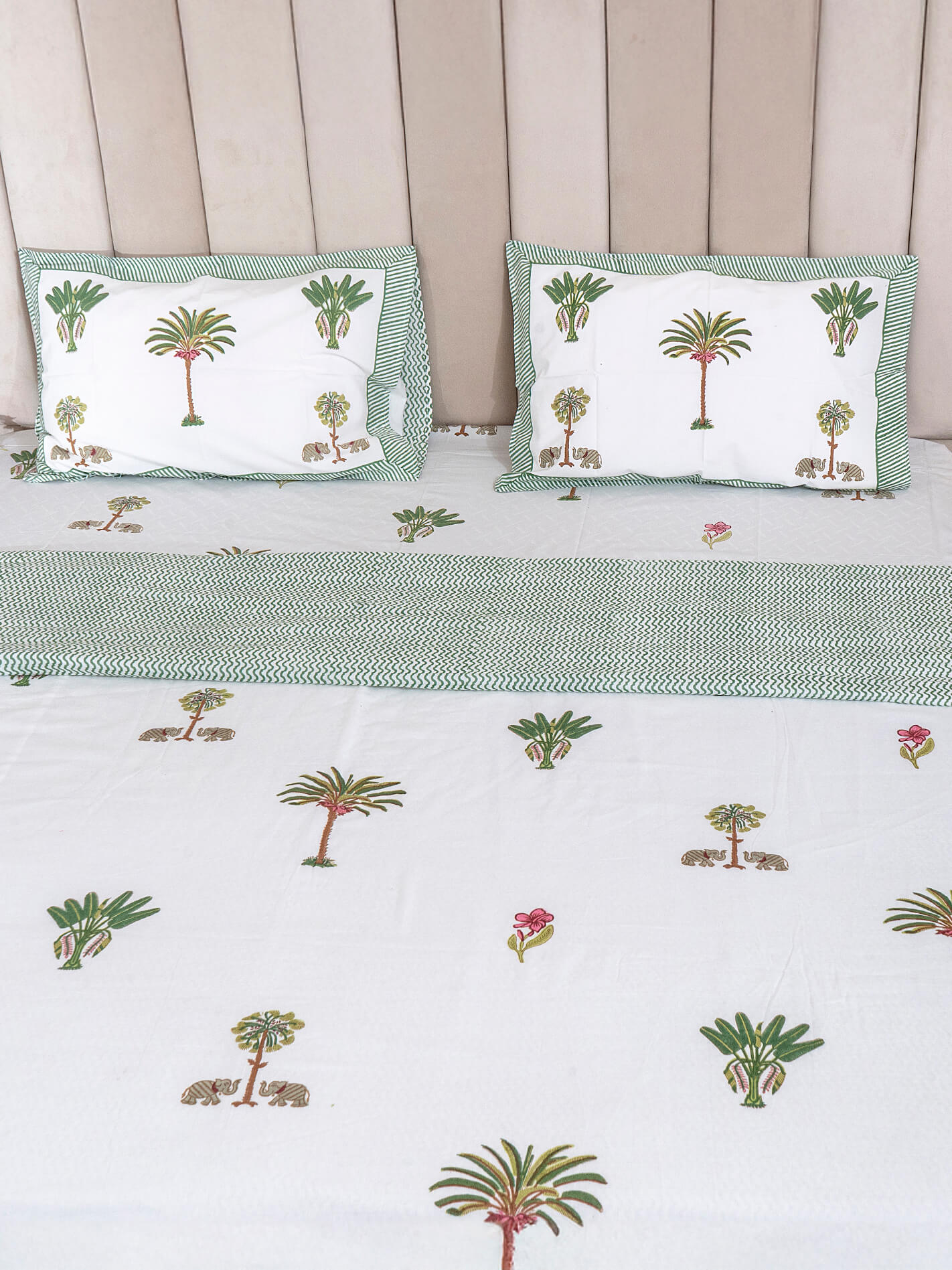 Shikar Bagh Collection - Hand Block Printed Muslin Dohar – Single (60 x 90 inch)