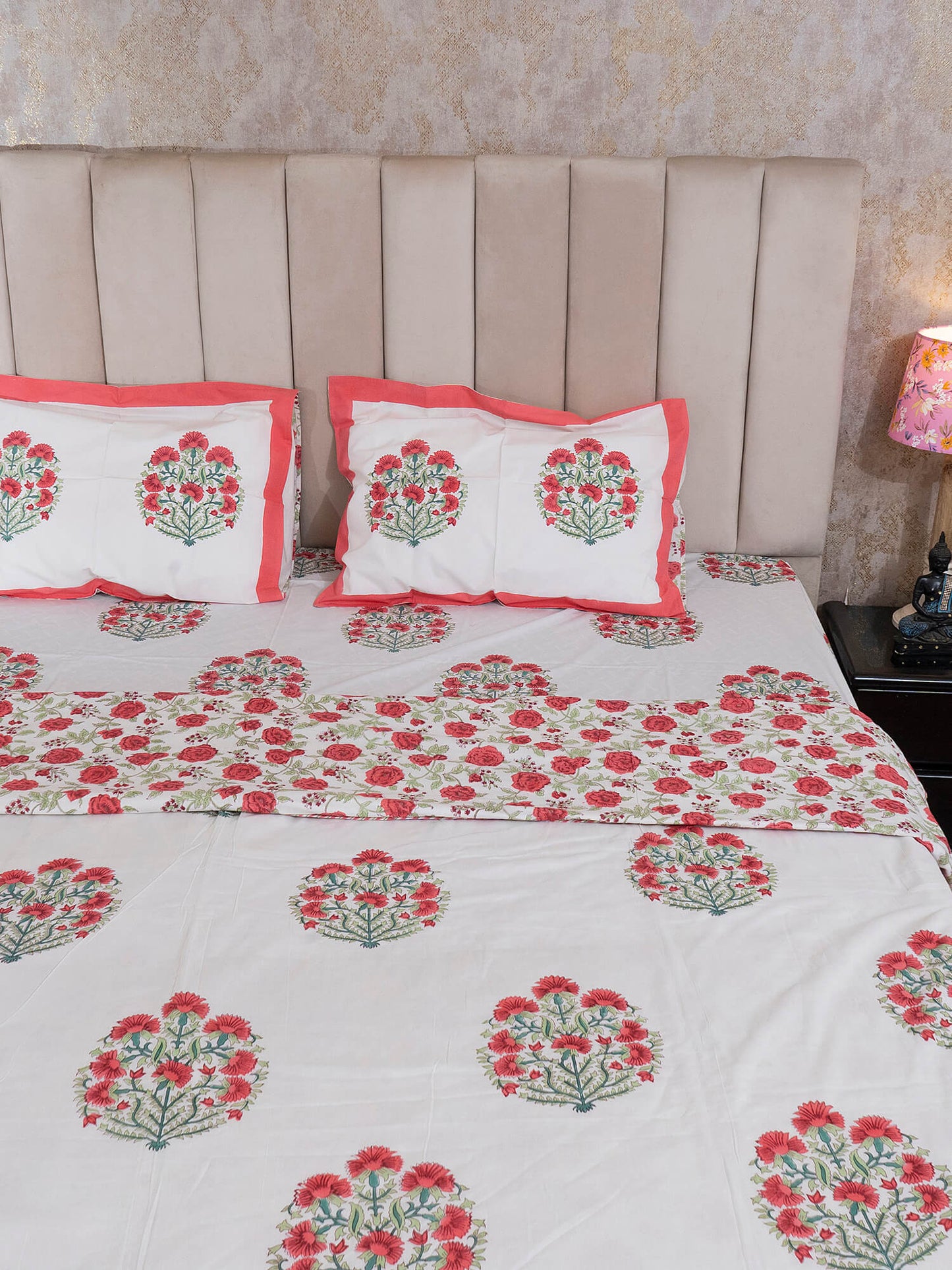 Kishan Bagh Collection - Hand Block Printed Muslin Dohar – Double (90 x 108 inch)