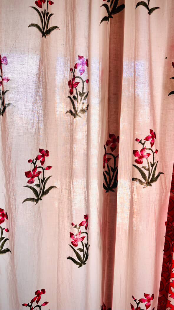 Gul Collection Hand Block Print Curtains