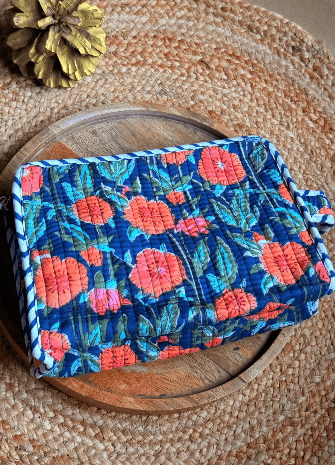 Handblock Travel Utility Pouch