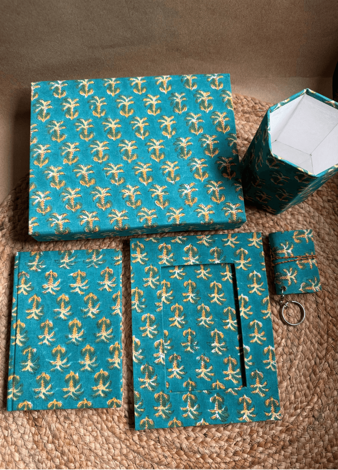 Hamper Box- 5 pc Teal