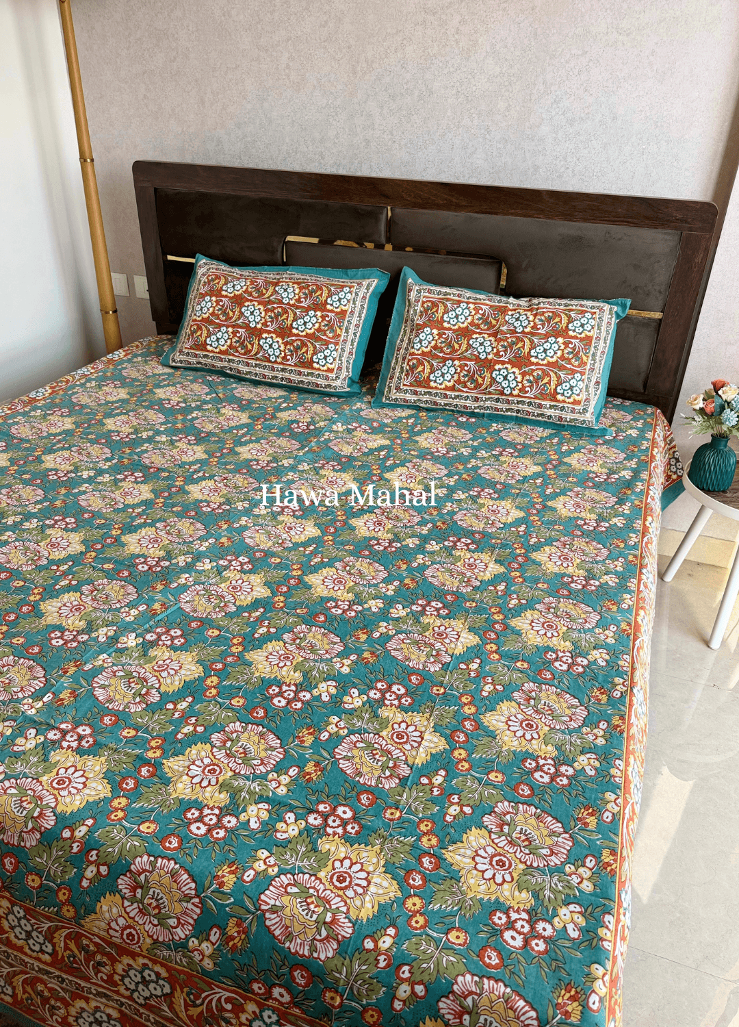 Rajputana Collection - Cotton Bedsheet with Pillow Covers (100 x 108 inches)