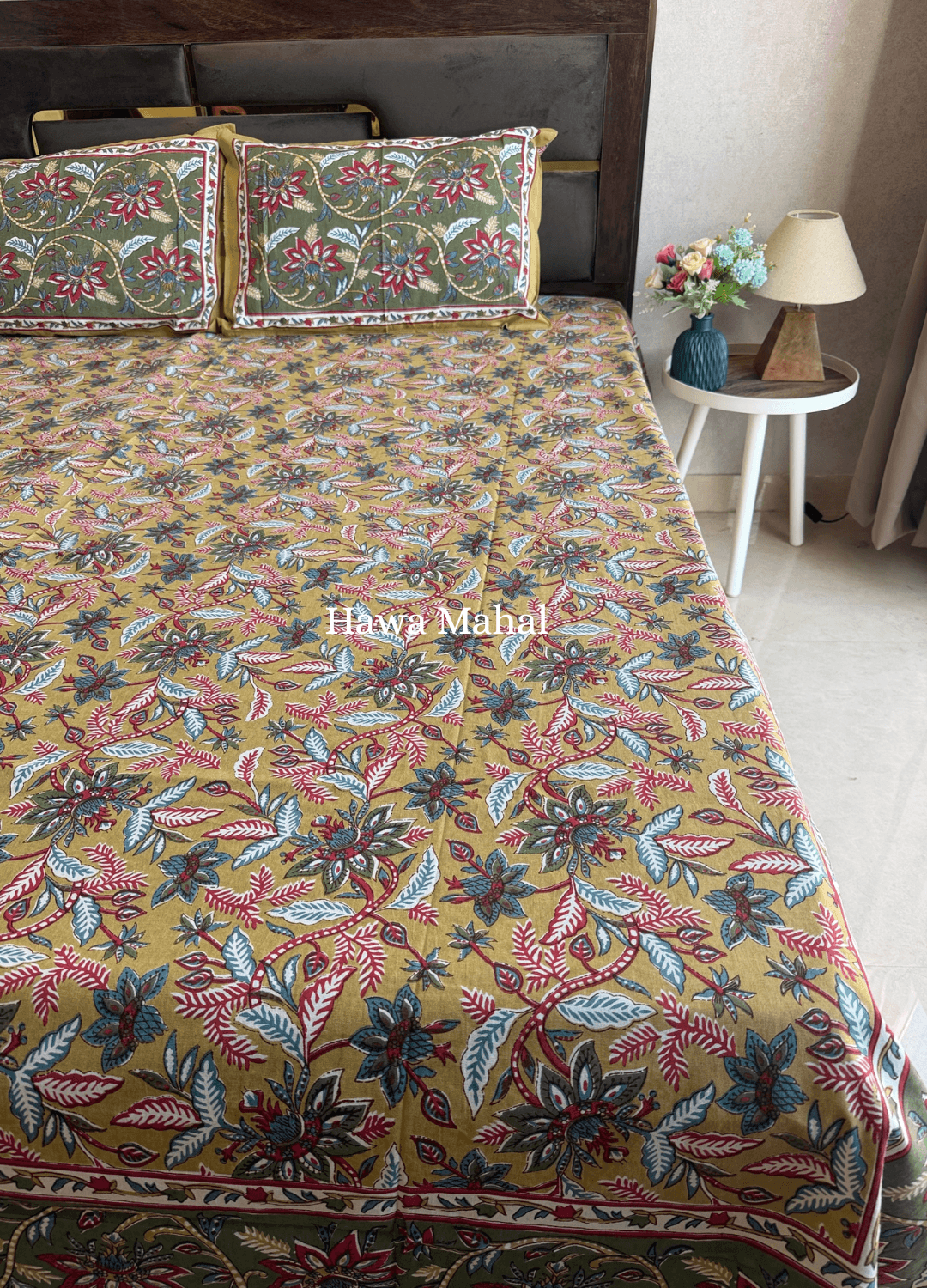 Rajputana Collection - Cotton Bedsheet with Pillow Covers (100 x 108 inches)