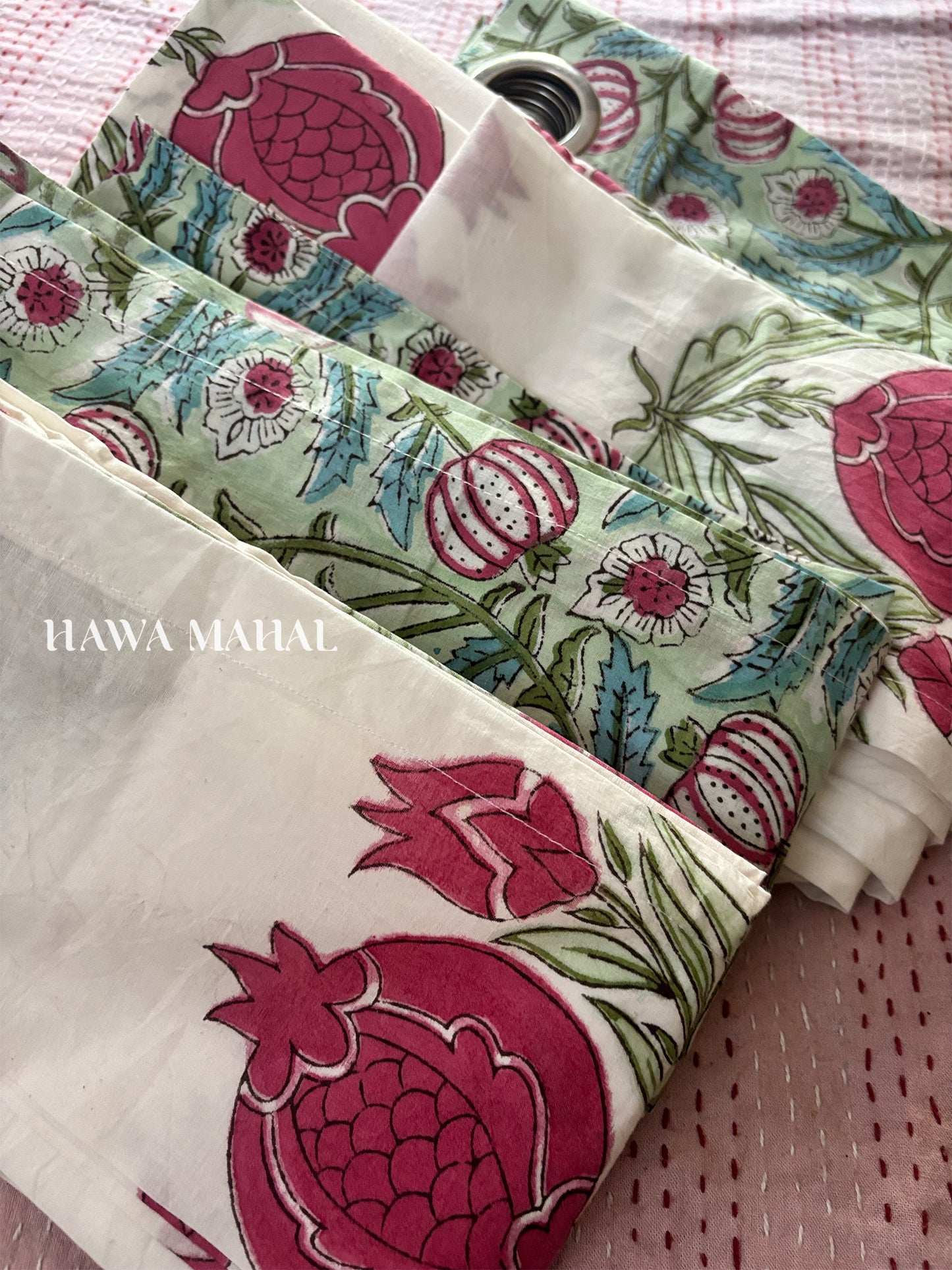 Nikhat Collection Block Print Curtains