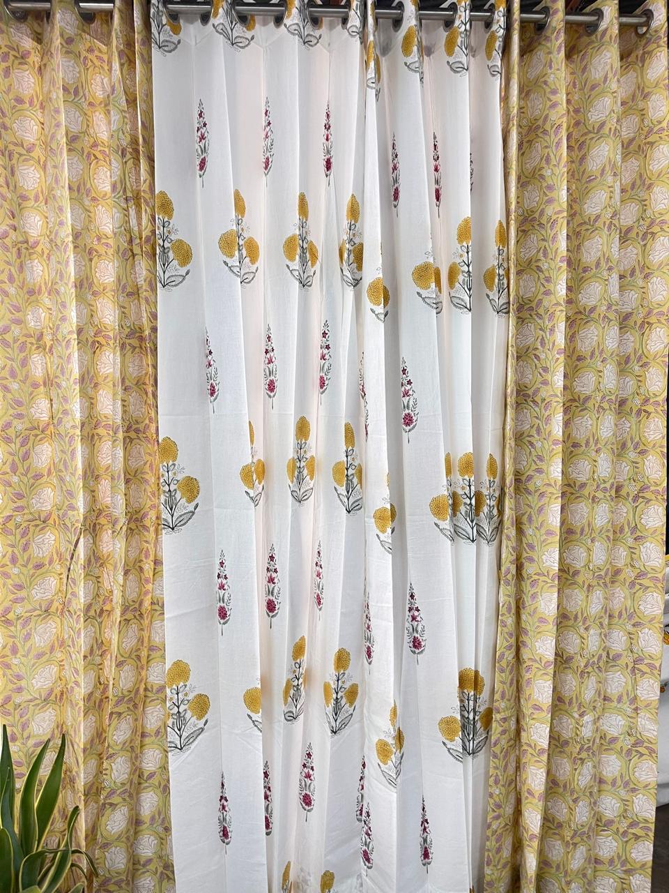 Noor Bagh Collection Block Print Curtain