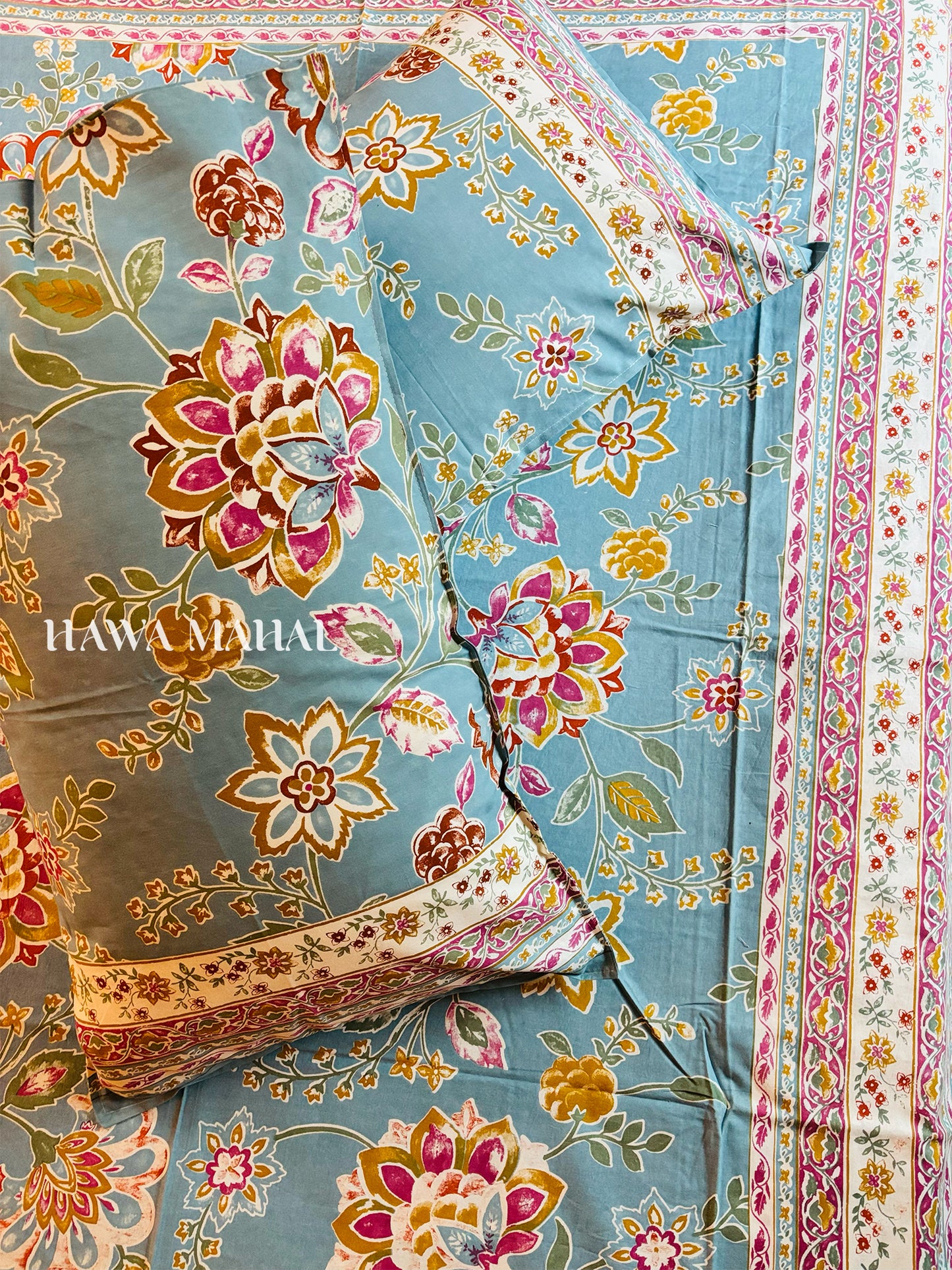 Rajputana Collection - Superking Cotton Bedsheet with Pillow Covers (108 x 108 inches)