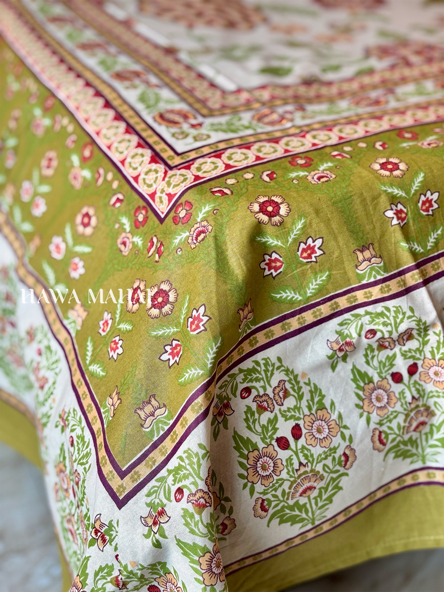 Rajputana Collection - Superking Cotton Bedsheet with Pillow Covers (108 x 108 inches)