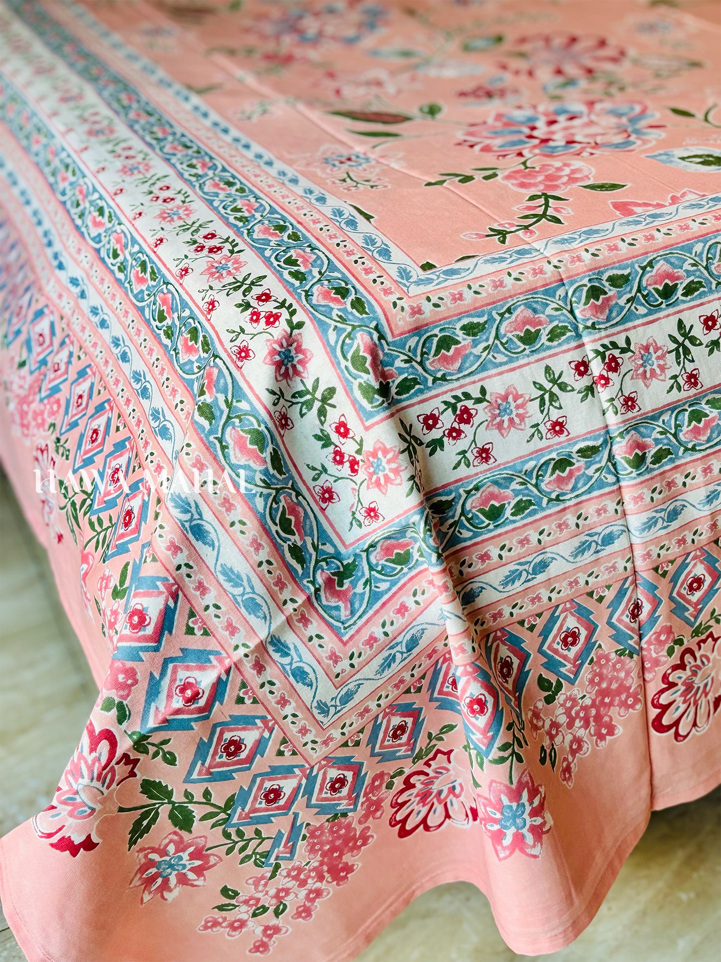 Rajputana Collection - Superking Cotton Bedsheet with Pillow Covers (108 x 108 inches)