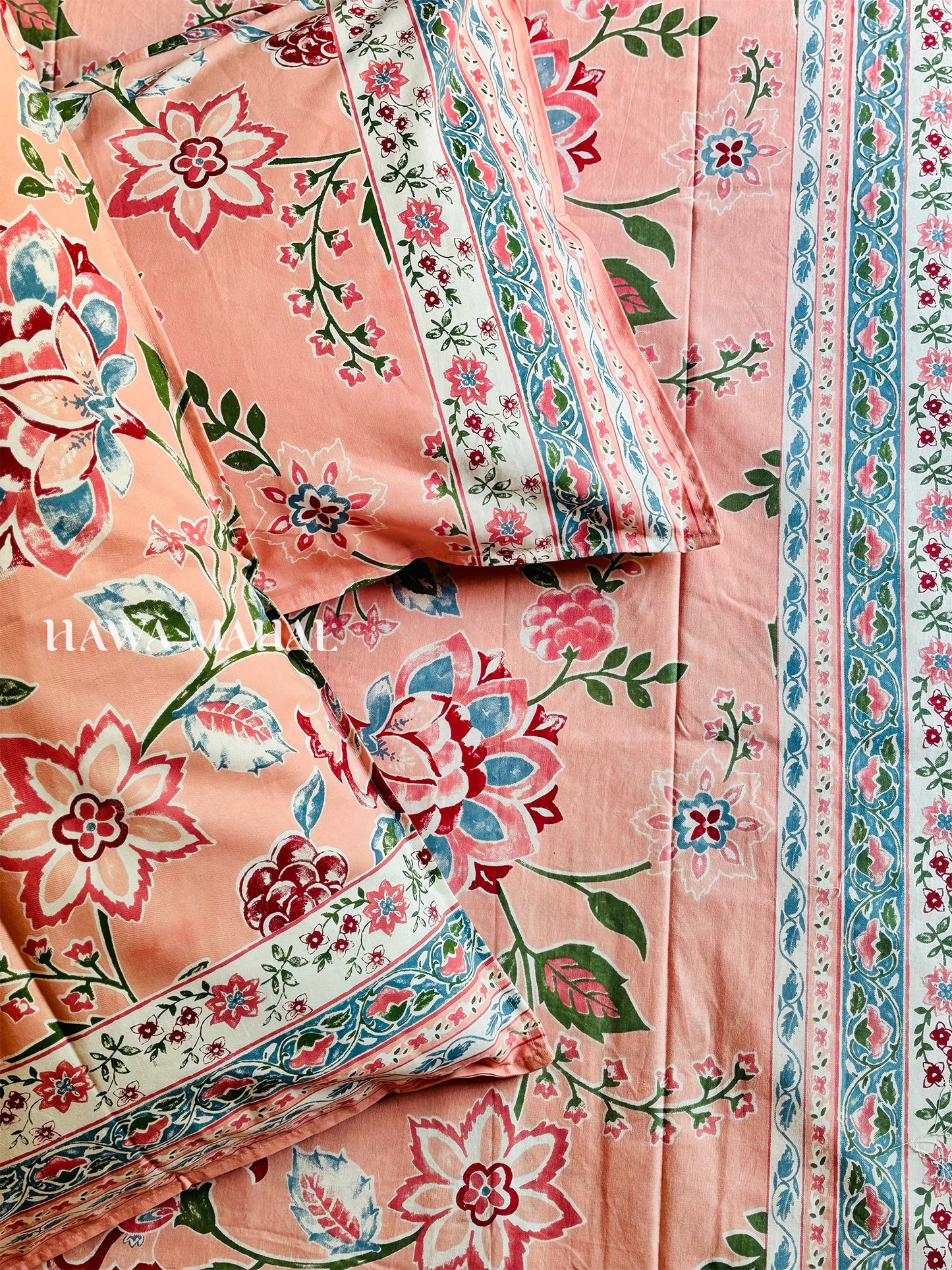 Rajputana Collection - Superking Cotton Bedsheet with Pillow Covers (108 x 108 inches)