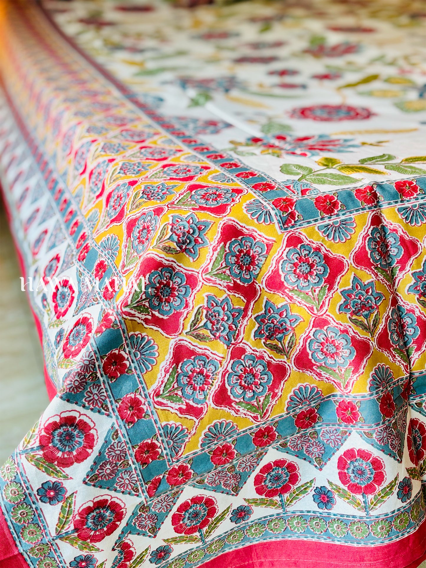 Rajputana Collection - Superking Cotton Bedsheet with Pillow Covers (108 x 108 inches)
