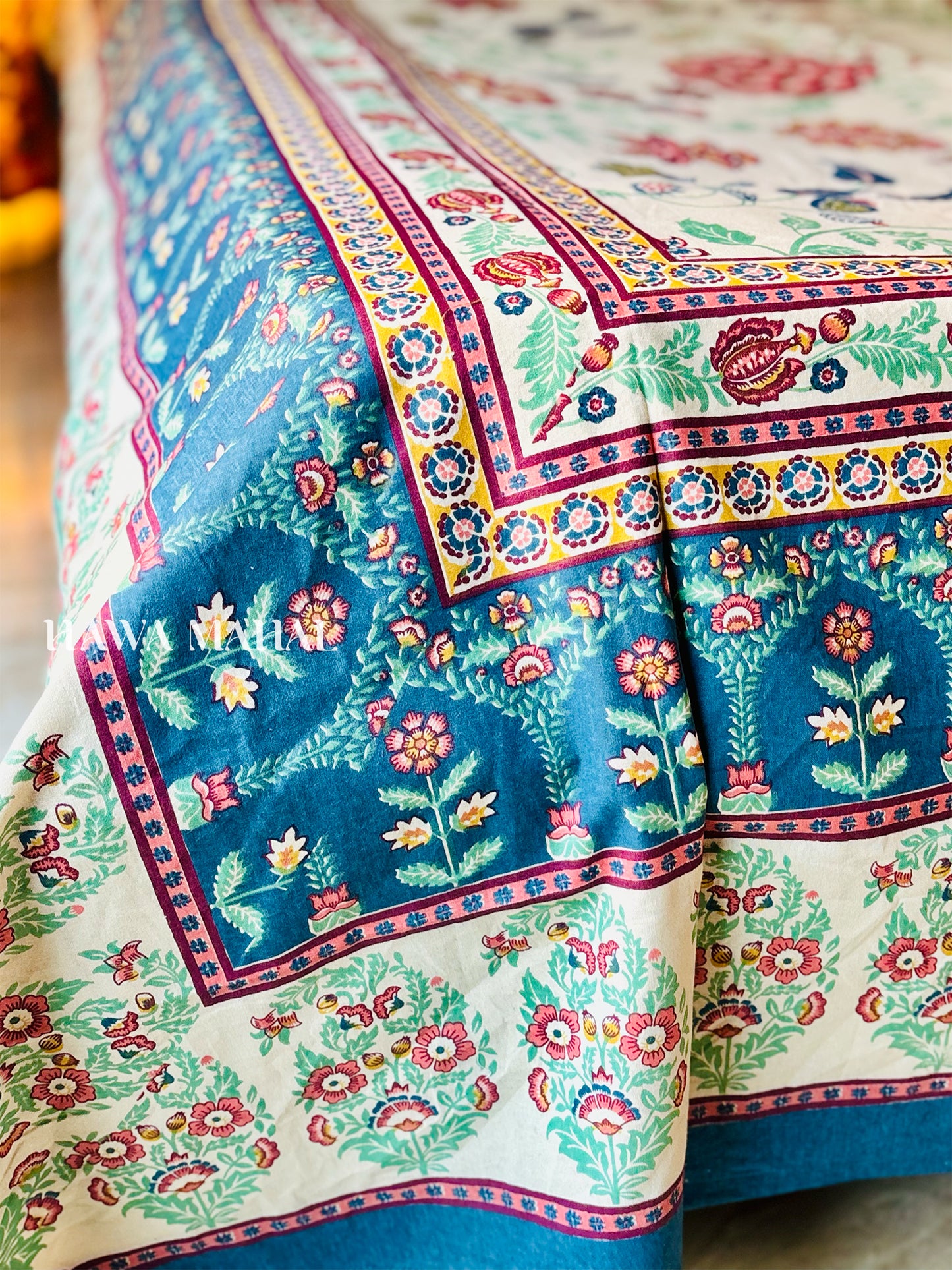 Rajputana Collection - Superking Cotton Bedsheet with Pillow Covers (108 x 108 inches)