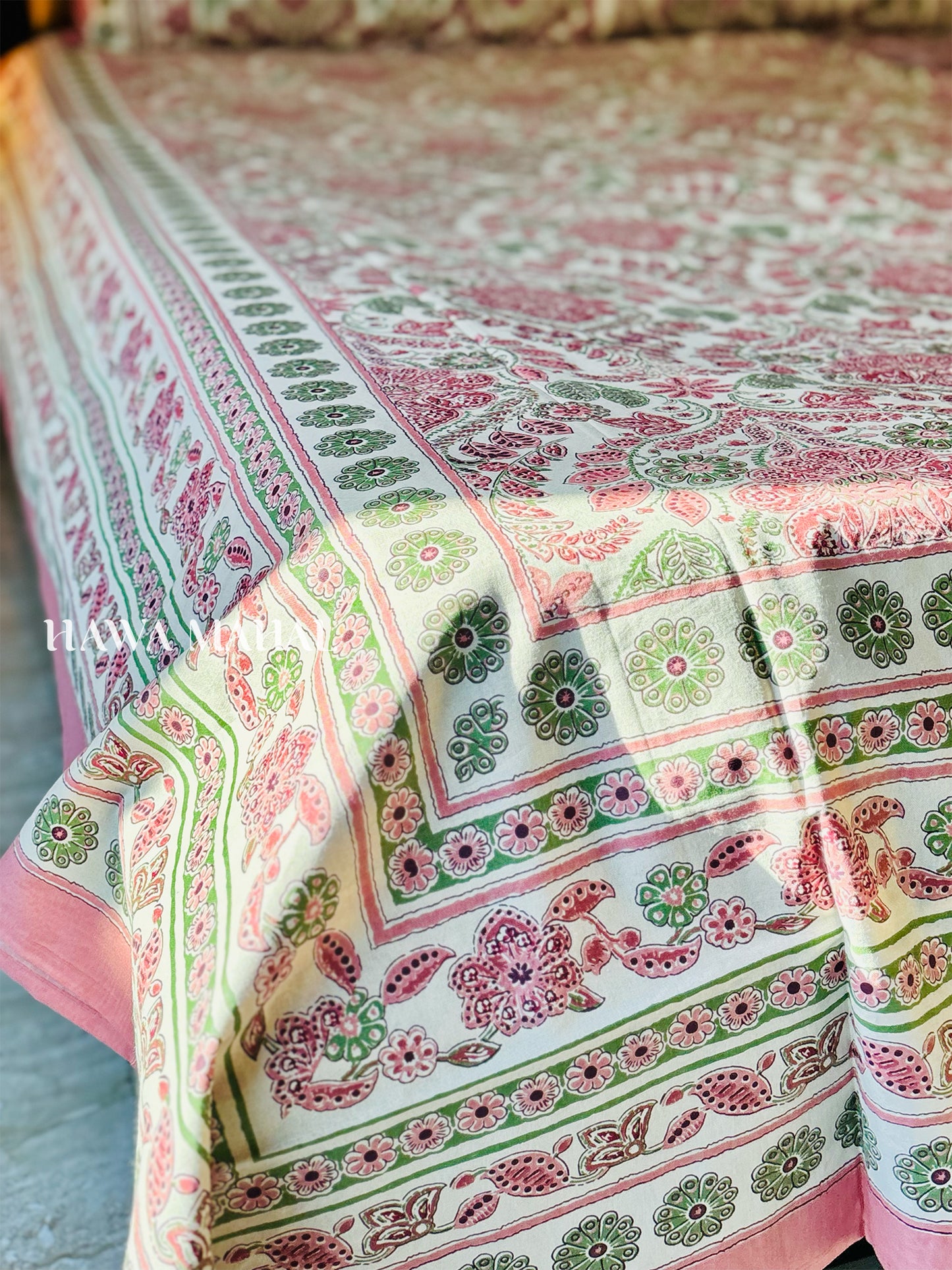 Rajputana Collection - Superking Cotton Bedsheet with Pillow Covers (108 x 108 inches)