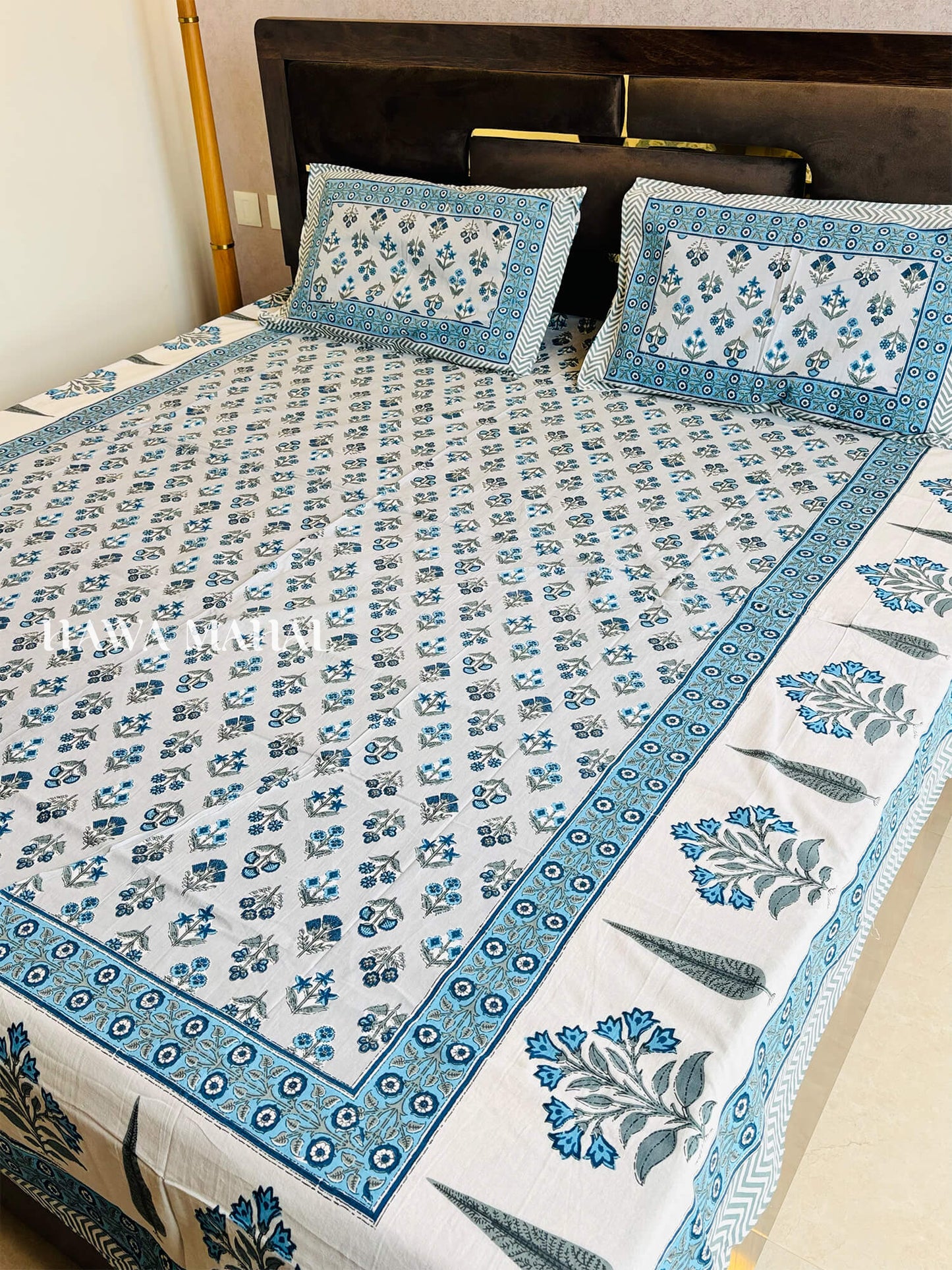 Rajputana Collection - King Cotton Bedsheet with Pillow Covers (90 x 108 inches)