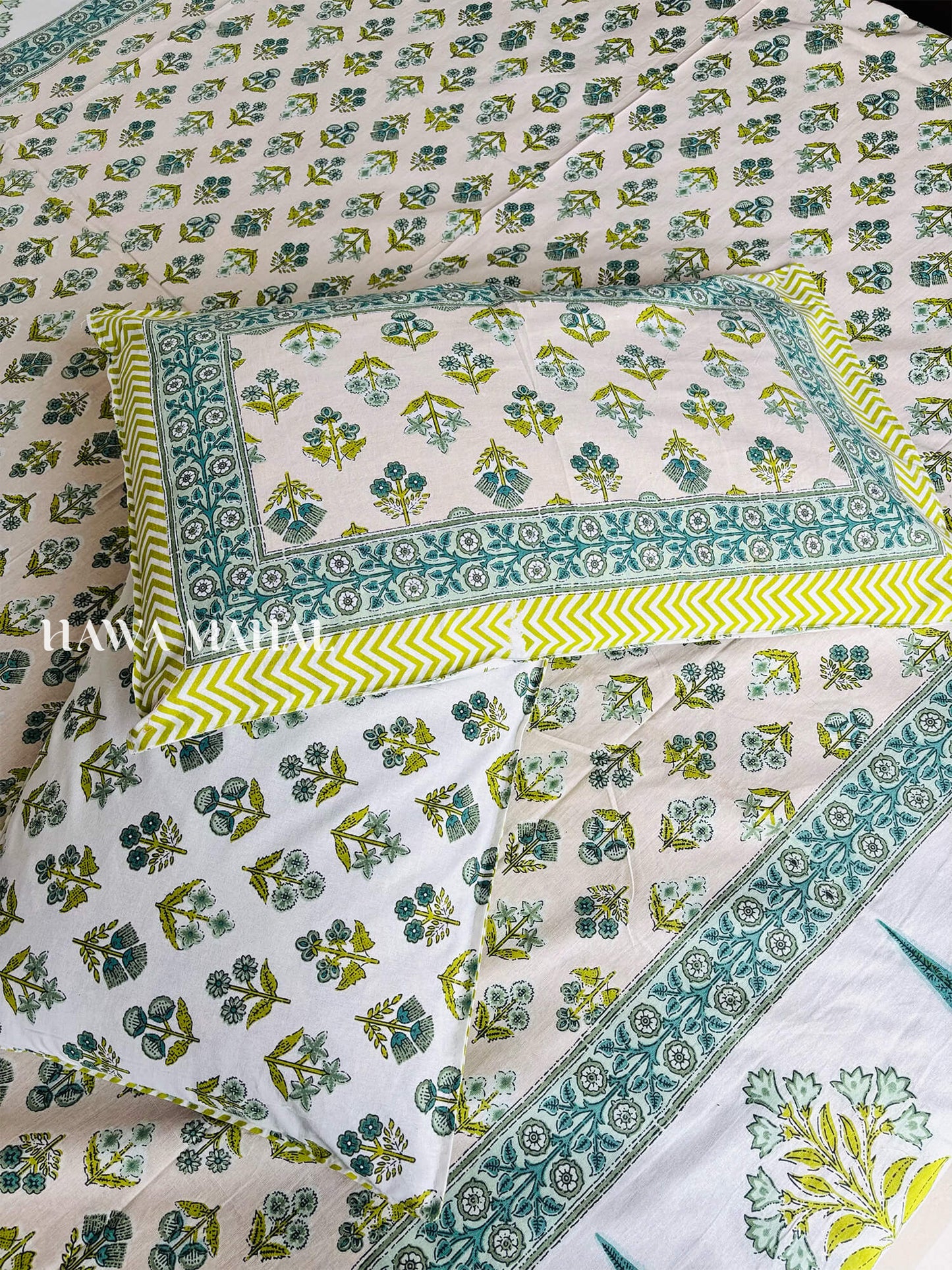 Rajputana Collection - King Cotton Bedsheet with Pillow Covers (90 x 108 inches)