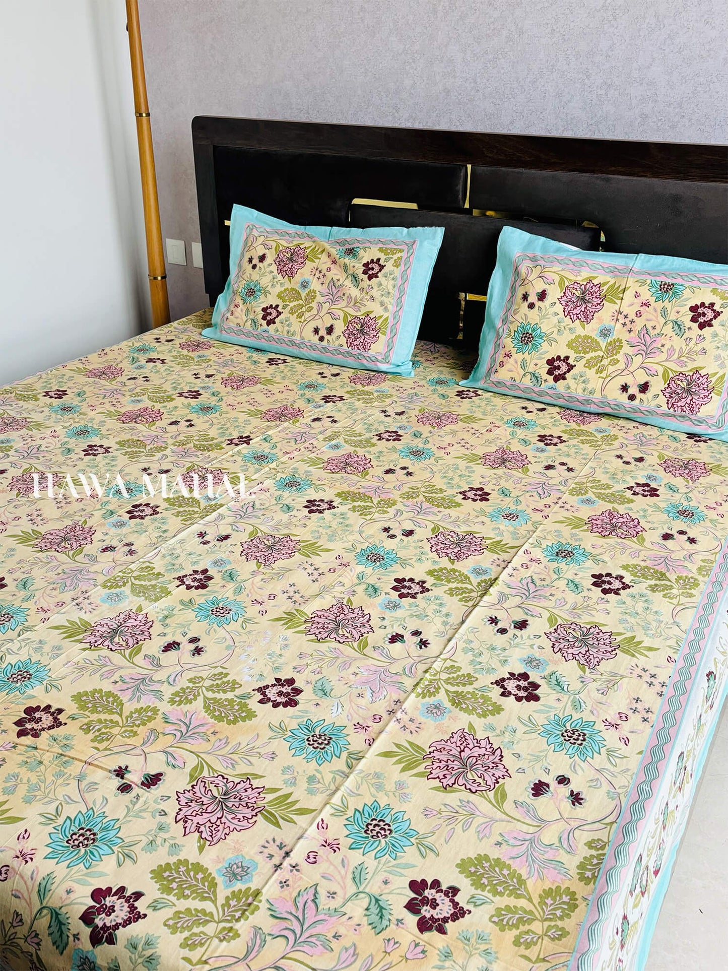 Rajputana Collection - King Cotton Bedsheet with Pillow Covers (90 x 108 inches)