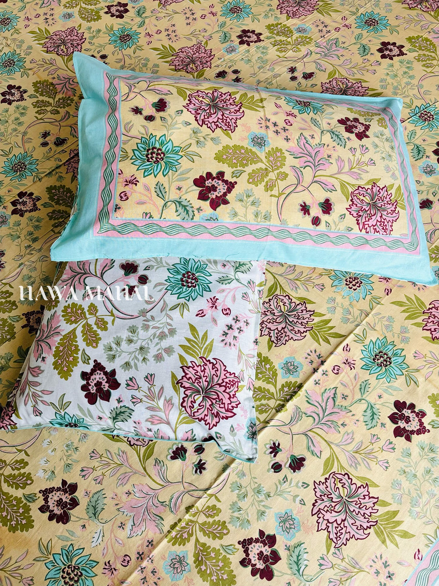 Rajputana Collection - King Cotton Bedsheet with Pillow Covers (90 x 108 inches)