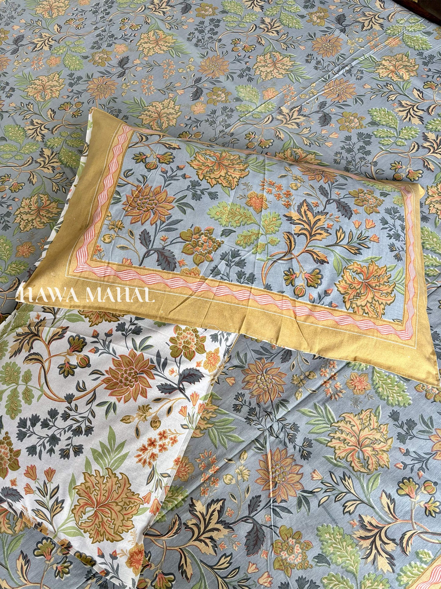 Rajputana Collection - King Cotton Bedsheet with Pillow Covers (90 x 108 inches)