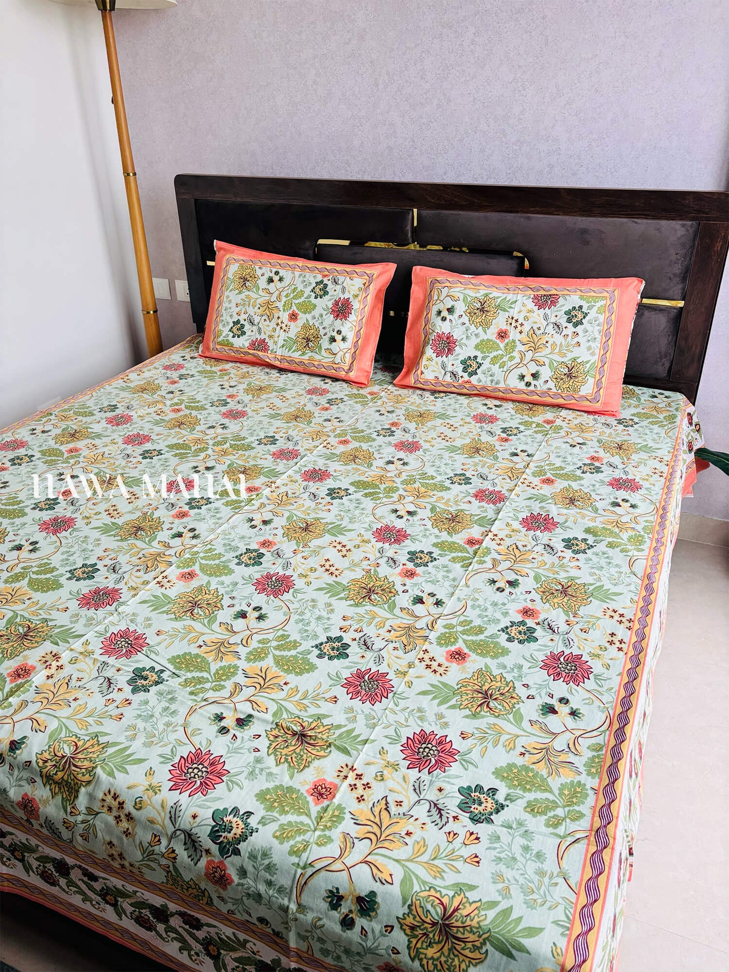 Rajputana Collection - King Cotton Bedsheet with Pillow Covers (90 x 108 inches)