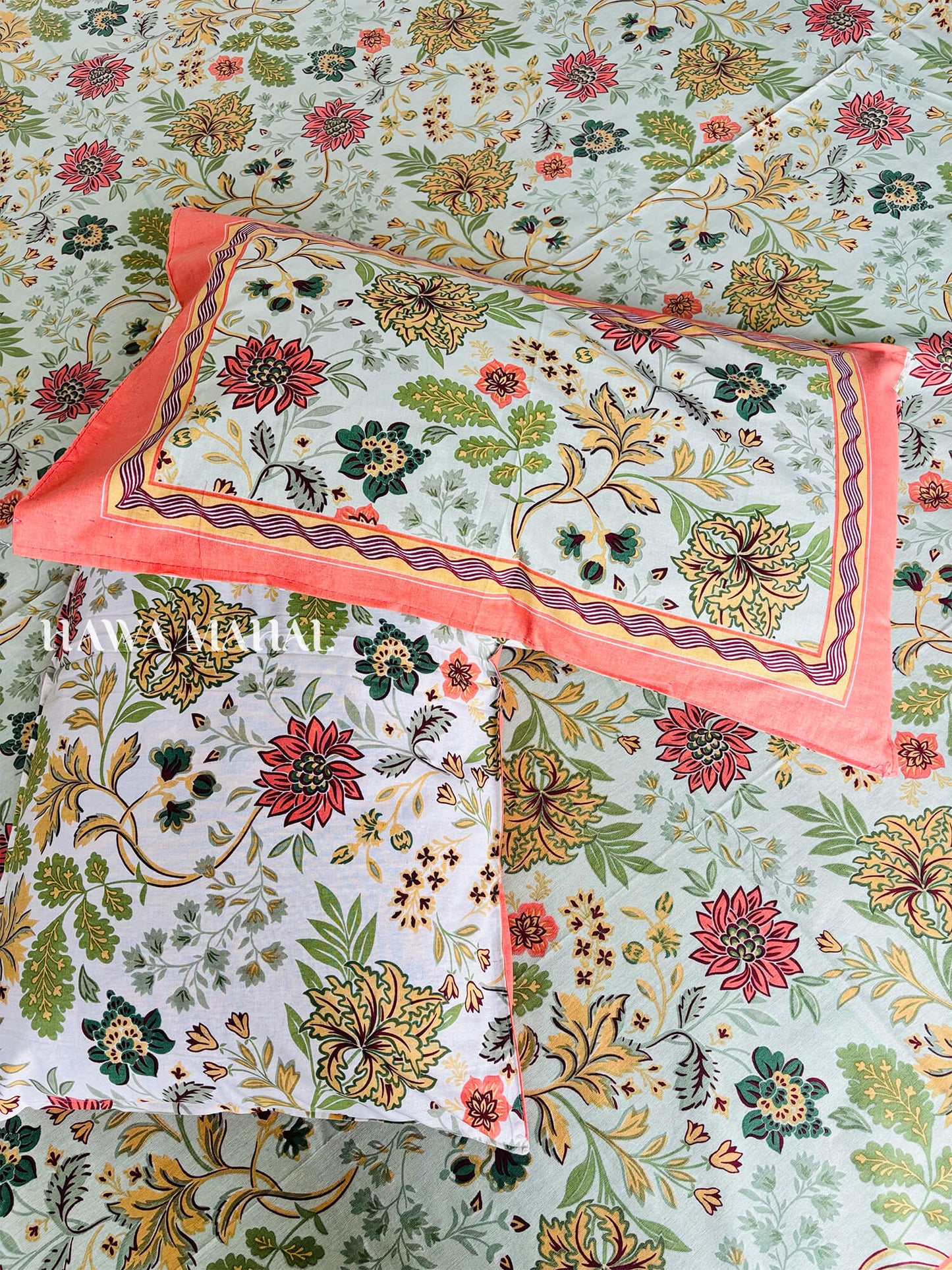 Rajputana Collection - King Cotton Bedsheet with Pillow Covers (90 x 108 inches)