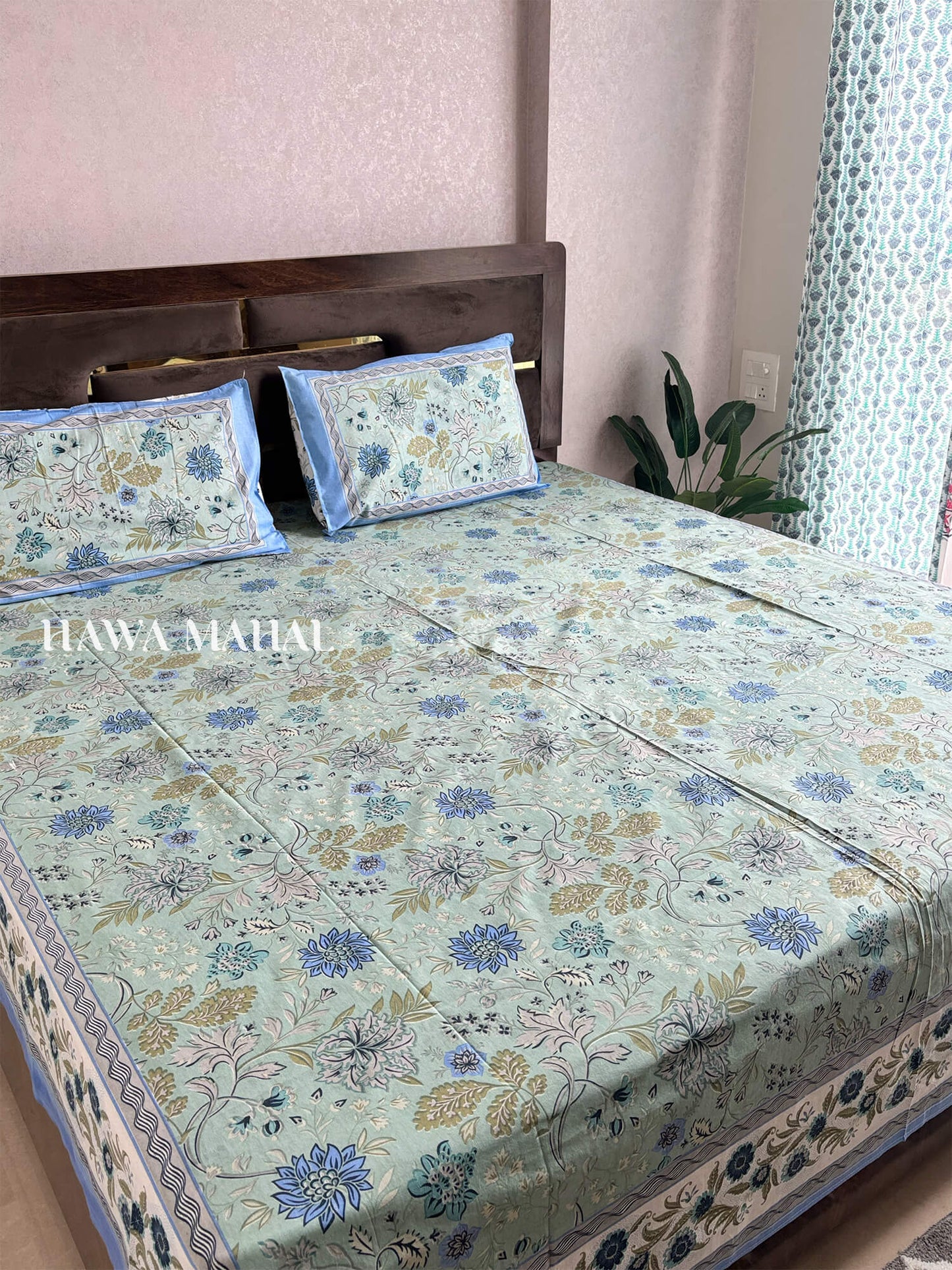 Rajputana Collection - King Cotton Bedsheet with Pillow Covers (90 x 108 inches)