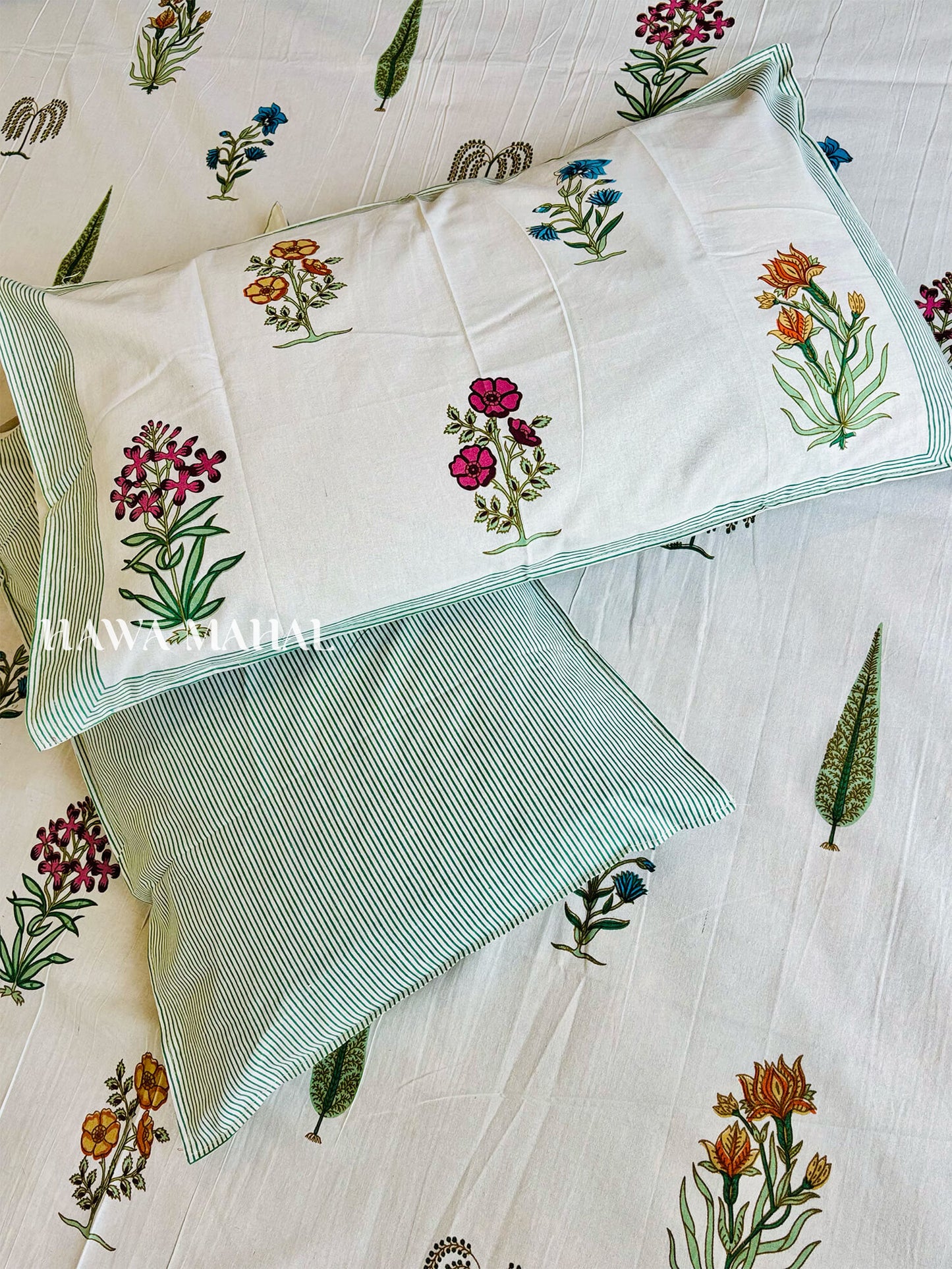 Rajputana Collection - Super King Cotton Bedsheet with Pillow Covers (108 x 108 inches)