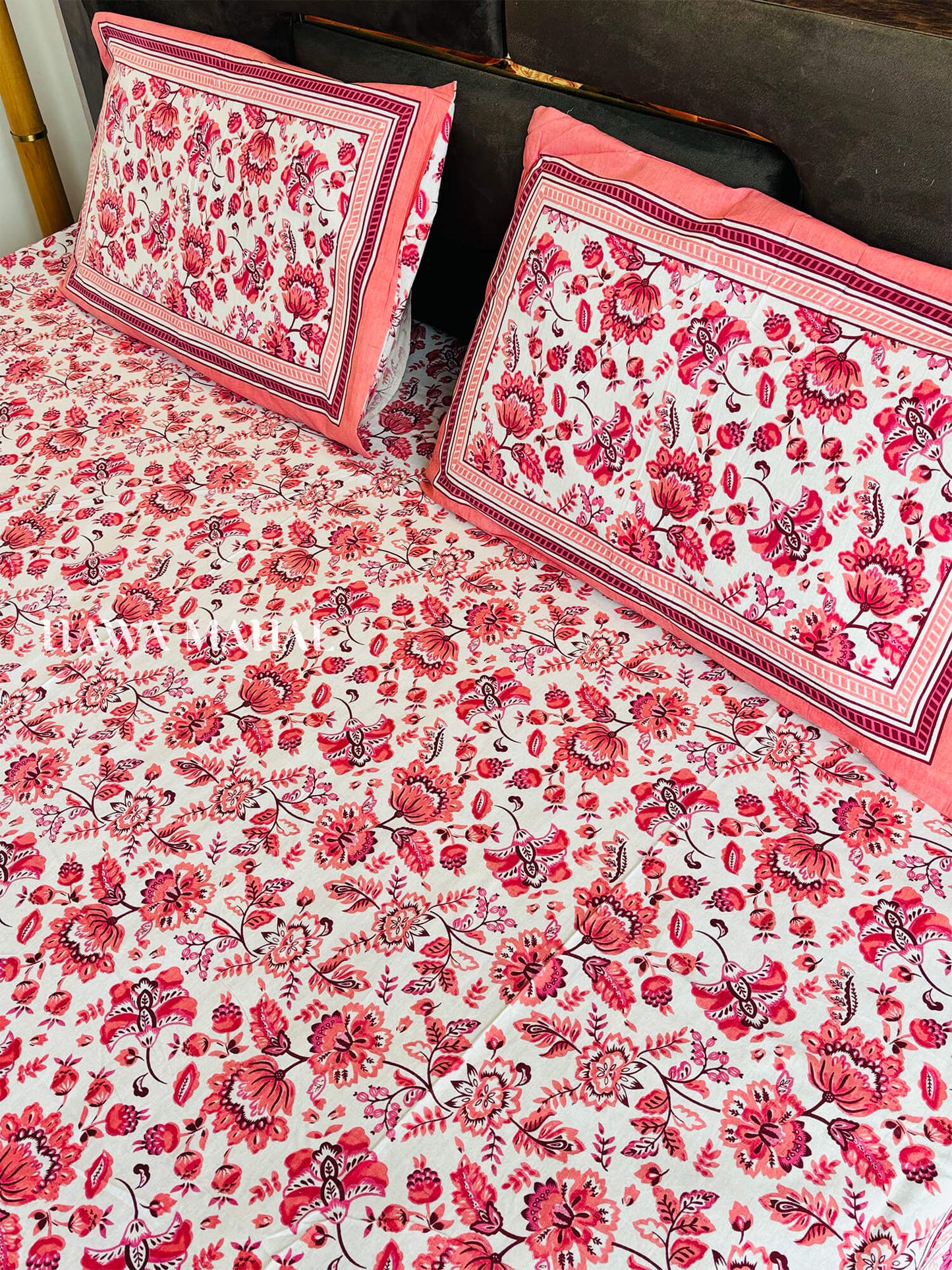 Rajputana Collection - Super King Cotton Bedsheet with Pillow Covers (108 x 108 inches)