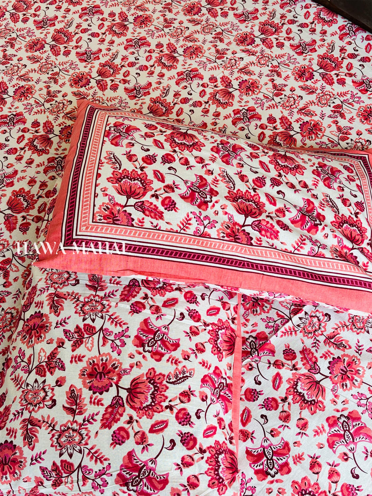 Rajputana Collection - Super King Cotton Bedsheet with Pillow Covers (108 x 108 inches)