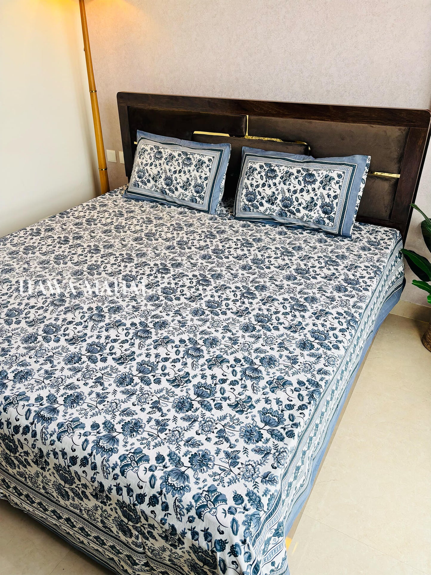 Rajputana Collection - Super King Cotton Bedsheet with Pillow Covers (108 x 108 inches)