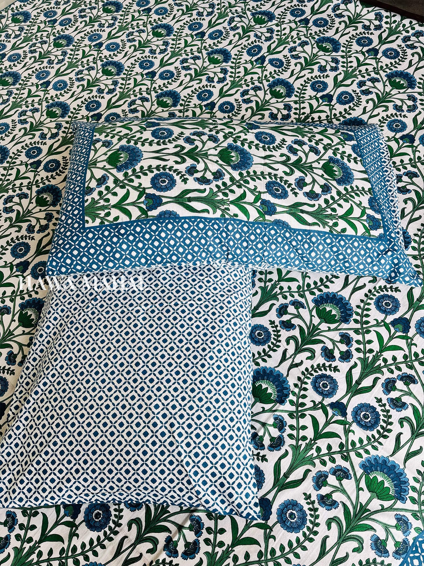 Rajputana Collection - Super King Cotton Bedsheet with Pillow Covers (108 x 108 inches)