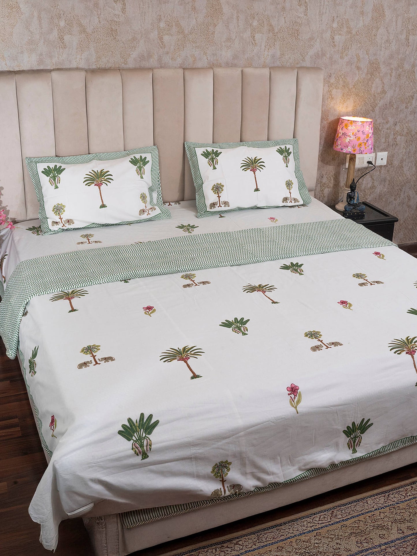 Shikar Bagh Collection - Hand Block Printed Muslin Dohar – Single (60 x 90 inch)