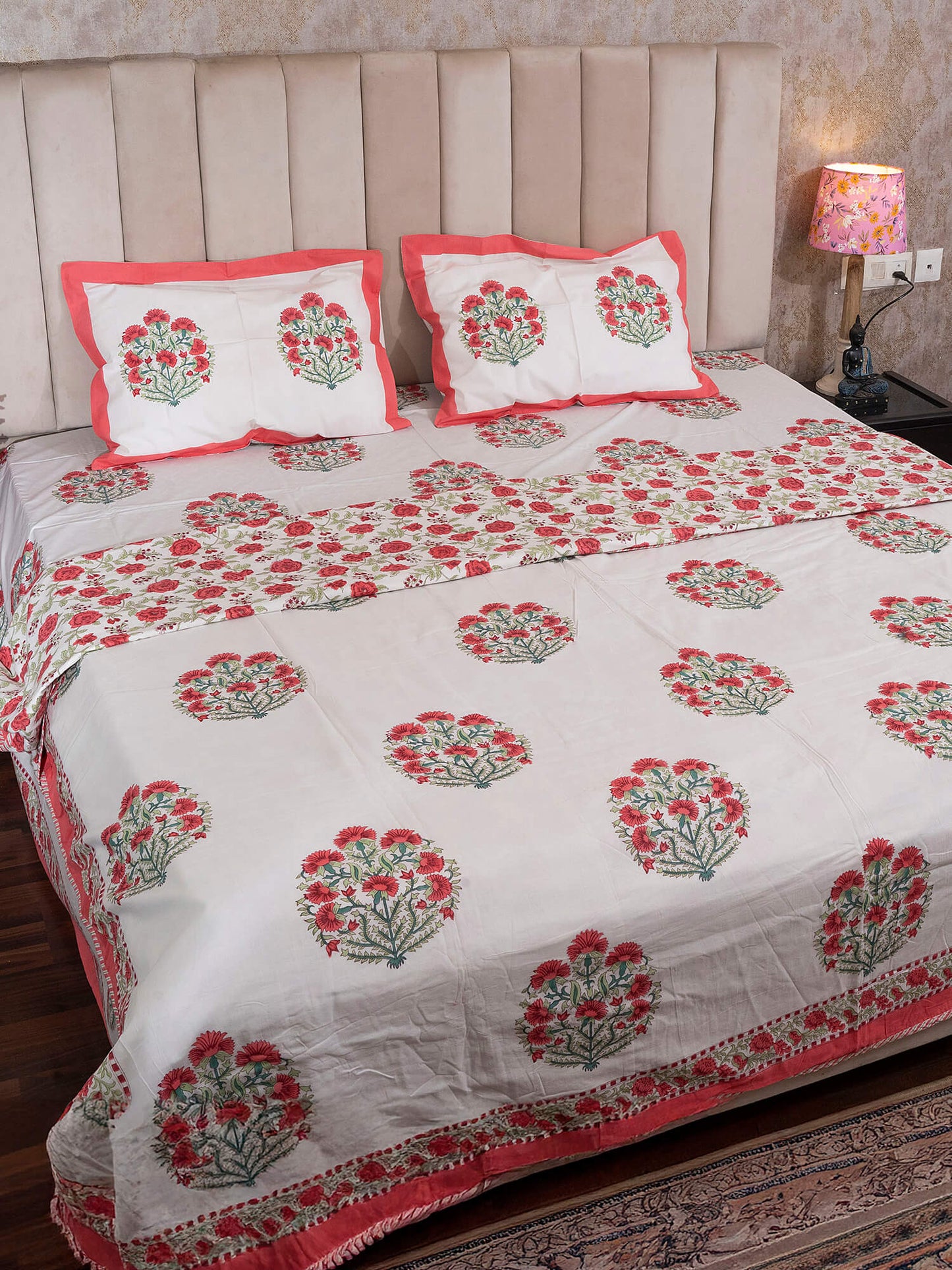 Kishan Bagh Collection - Matching Double Bed Dohar & Bedsheet Set
