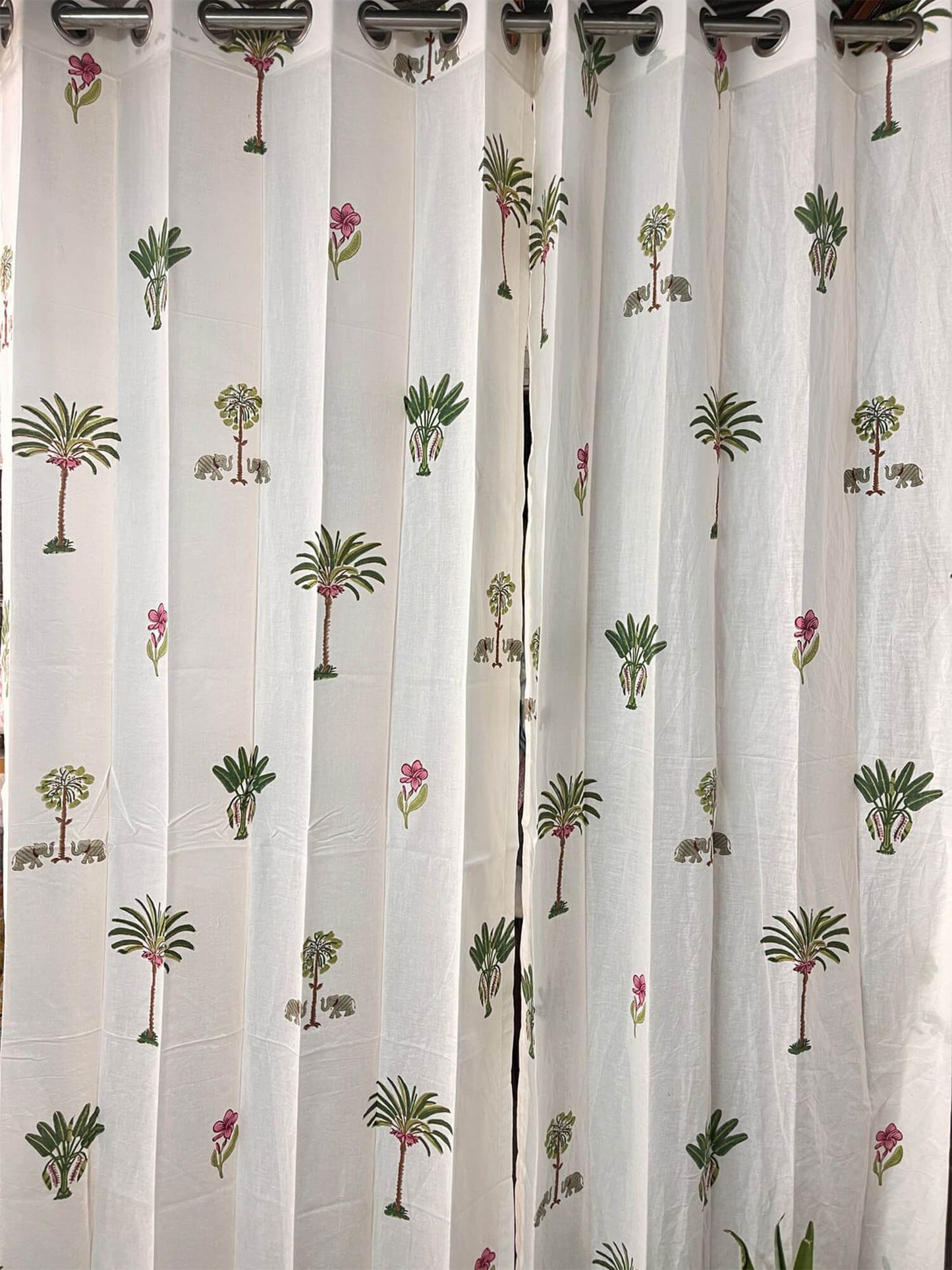 Shikar Bagh Collection Block Print Curtain