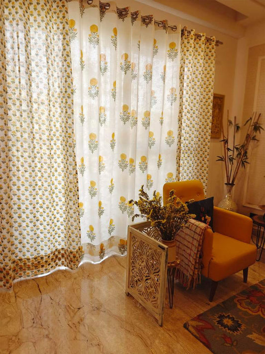 Swarn Bagh Collection - Block Print Curtains
