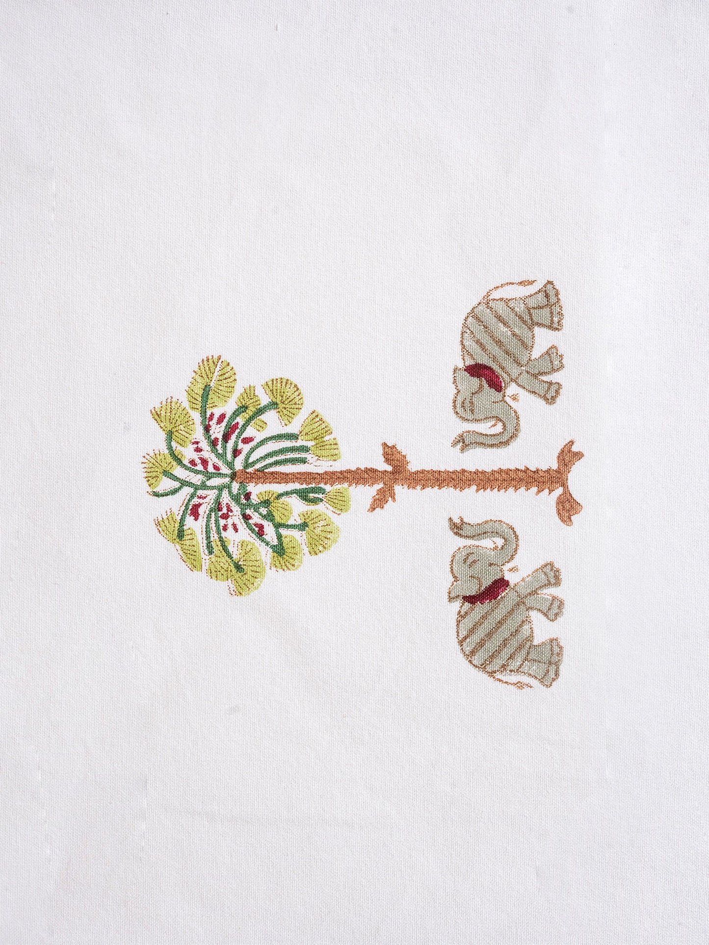 Shikar bagh Collection - Hand Block Printed Canvas Table Runner – 13x72 inches