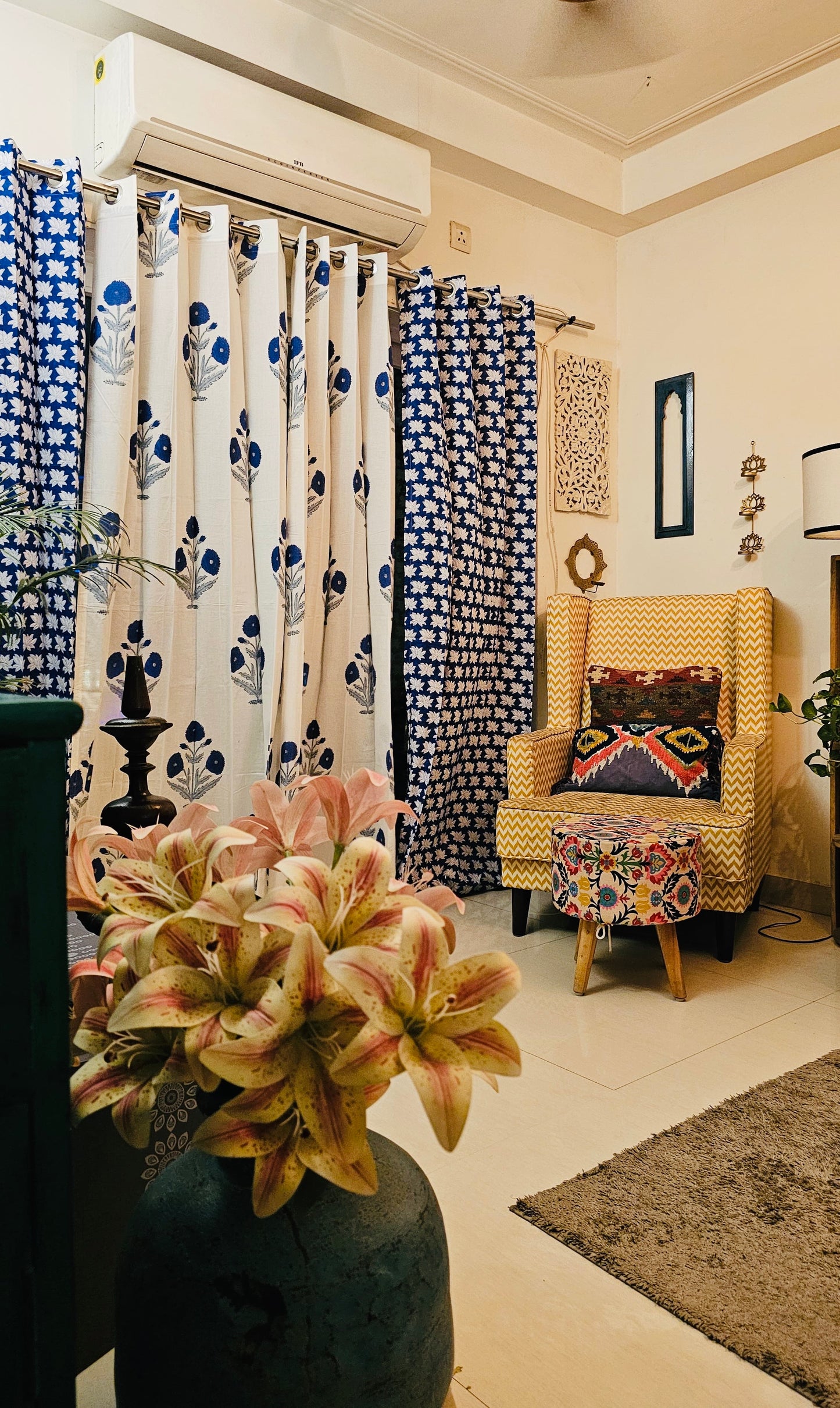Shalimar Bagh Collection - Hand Block Curtain